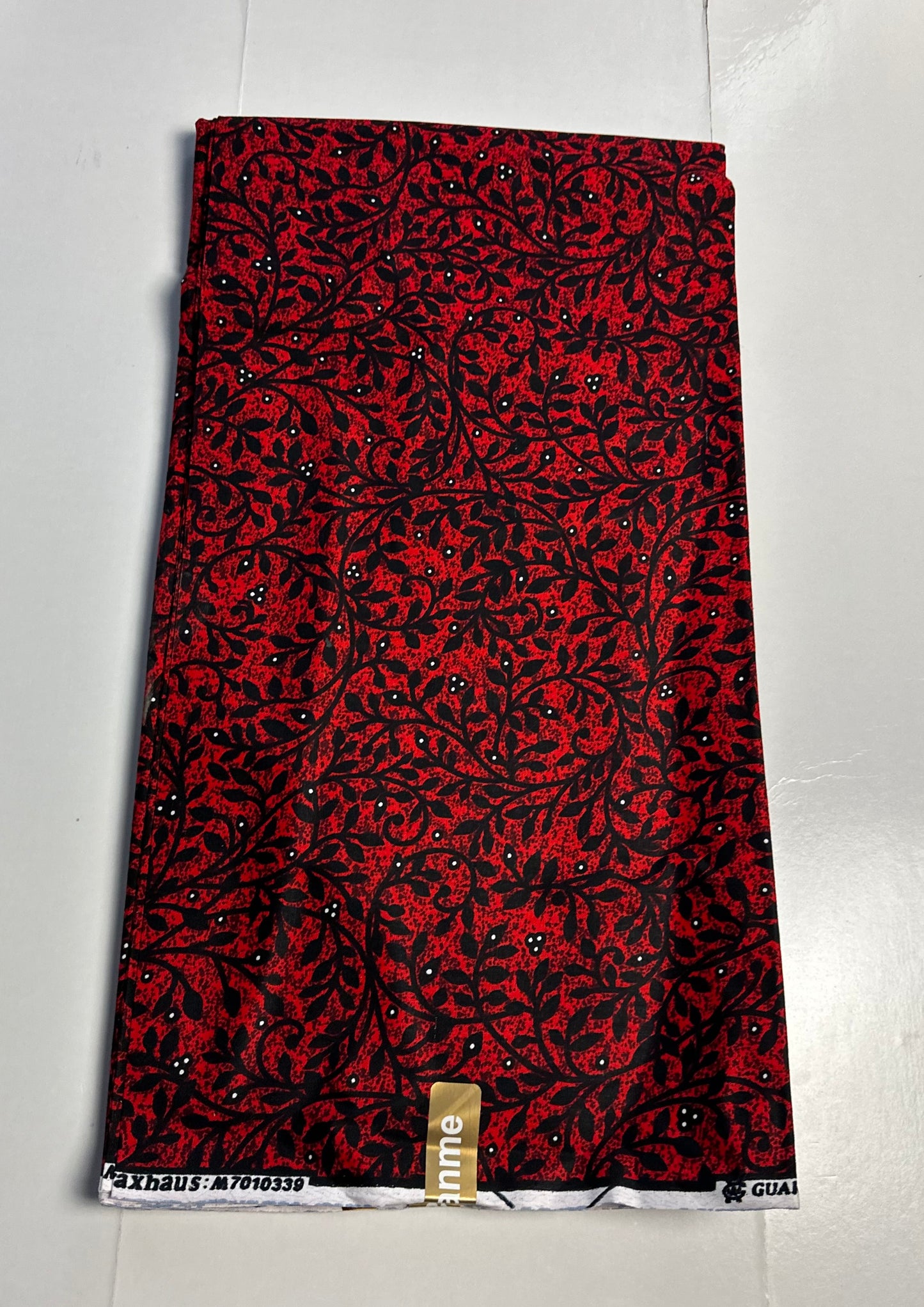 African Print Fabric, Ankara - Red Fabric