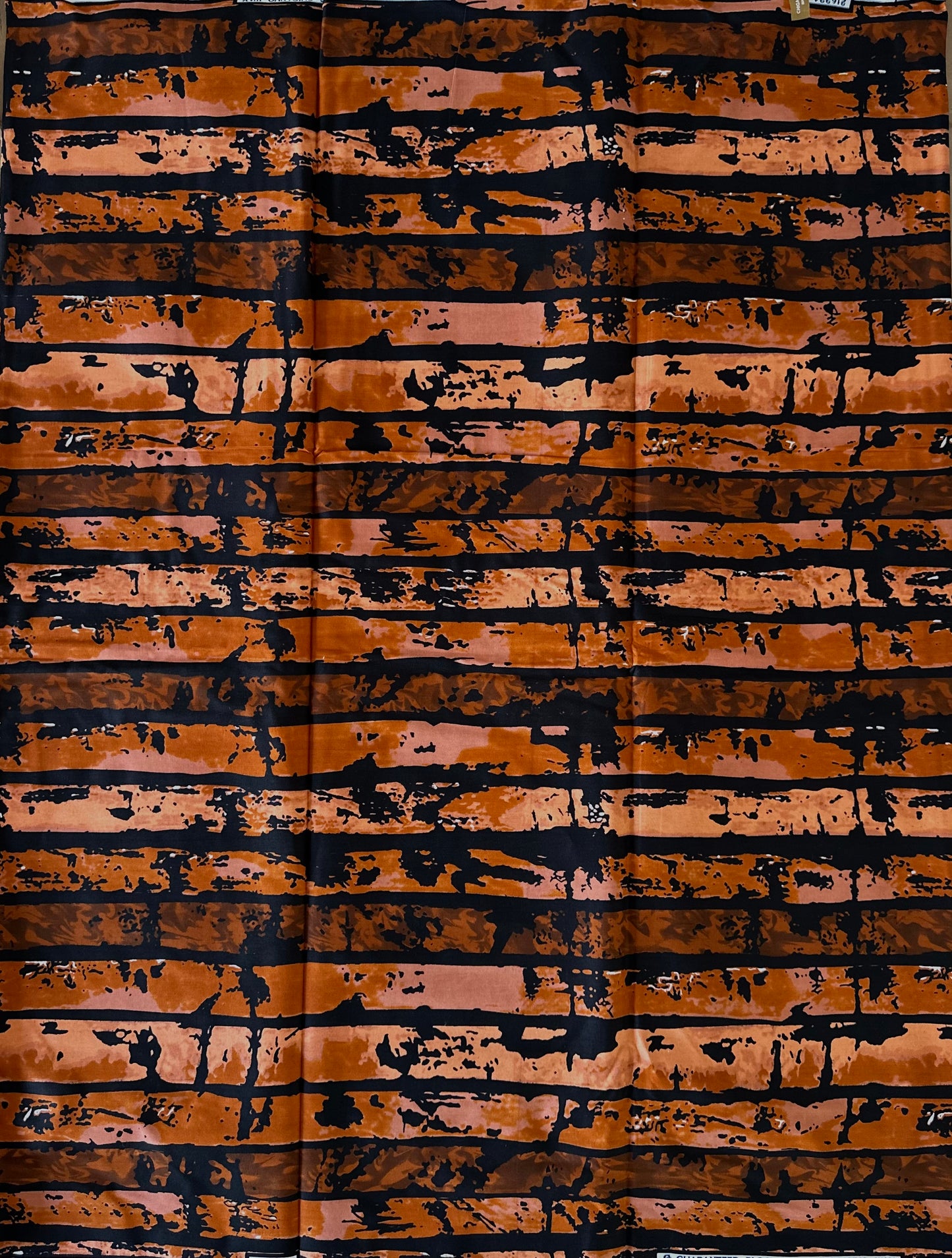 African Print Fabric, Ankara - Brown, Tan Fabric