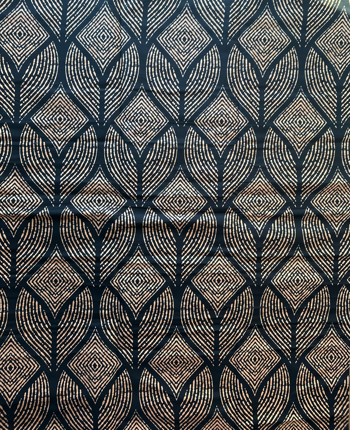 African Print Fabric, Ankara - Brown Fabric