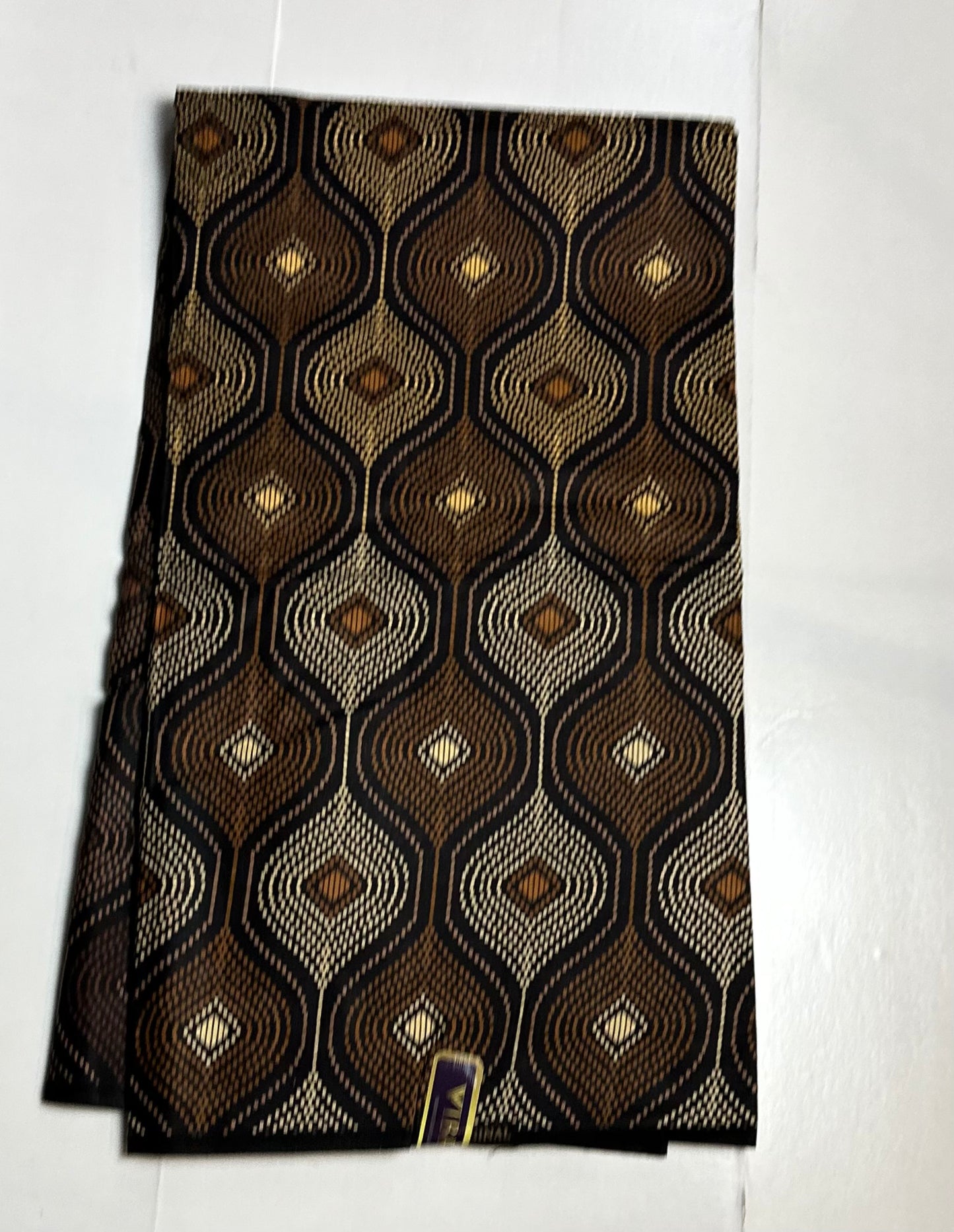 African Print Fabric - Brown Ankara Fabric