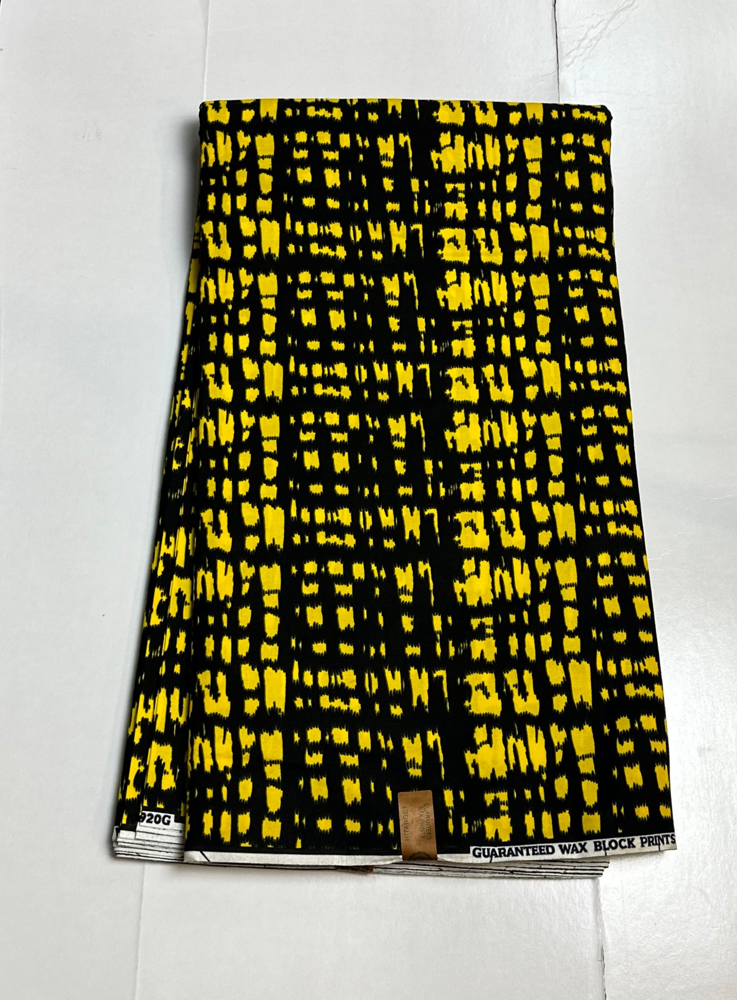 African Print Fabric, Ankara - Yellow Fabric
