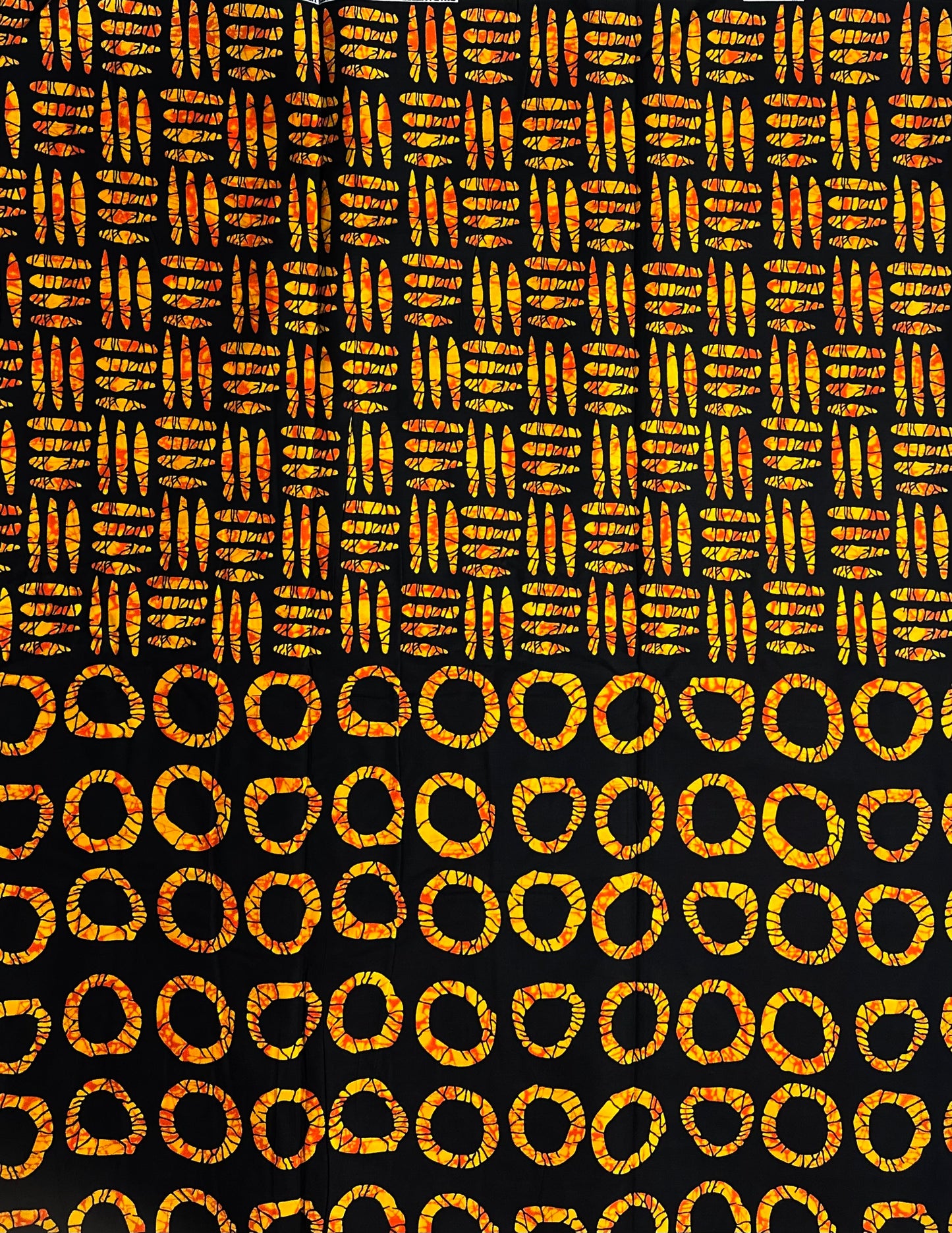 African Print Fabric - Orange Fabric