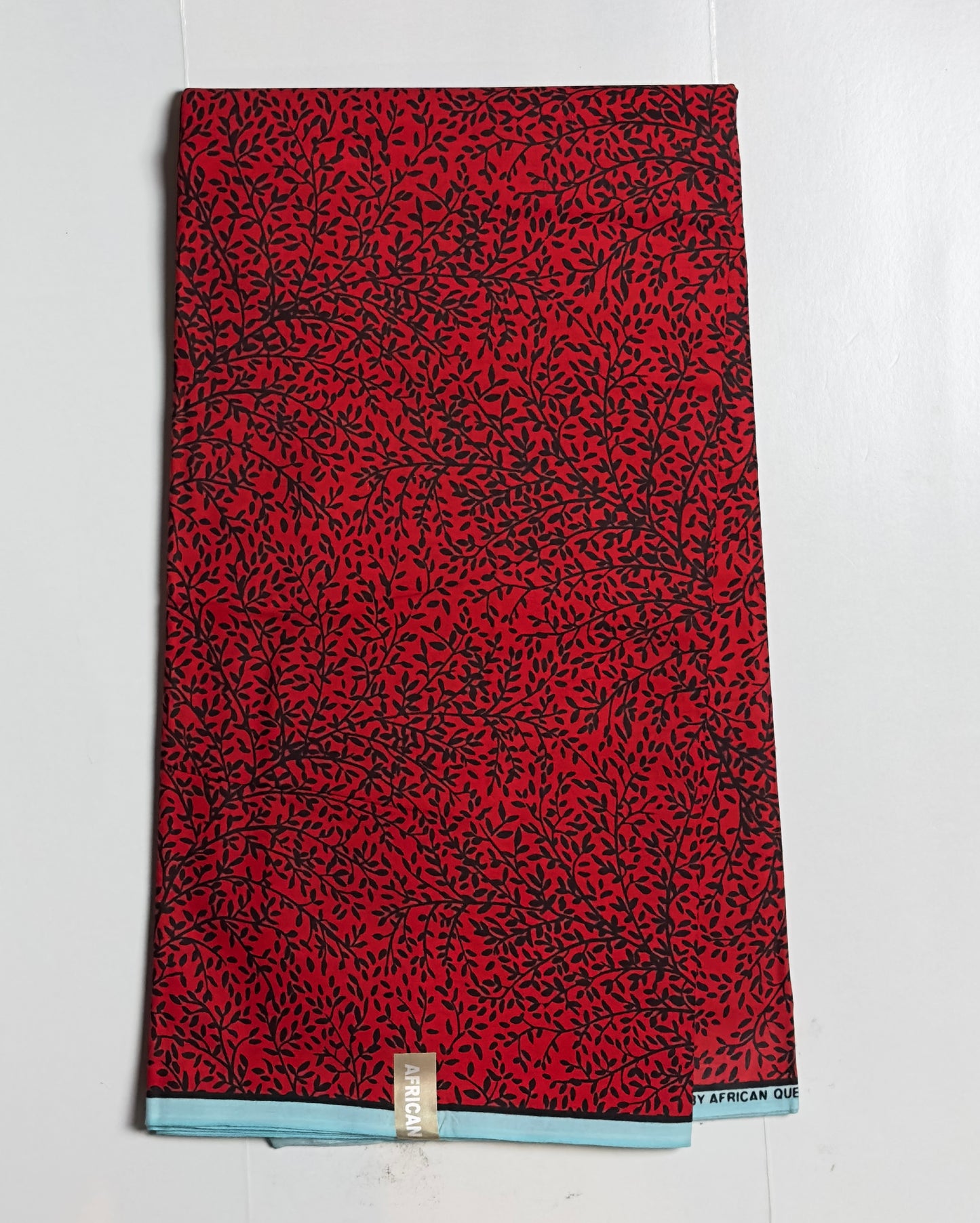 African Print Fabric, Ankara - Red Fabric