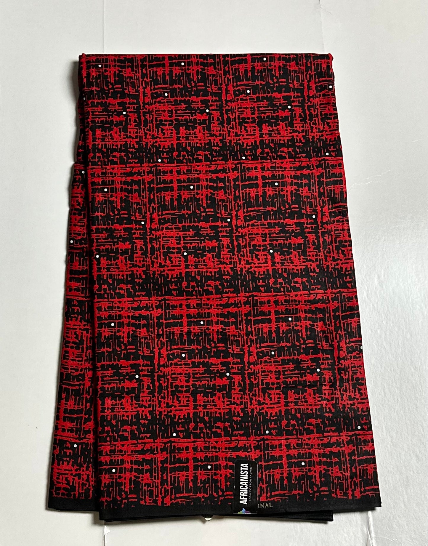 African Print Fabric, Ankara - Red Fabric