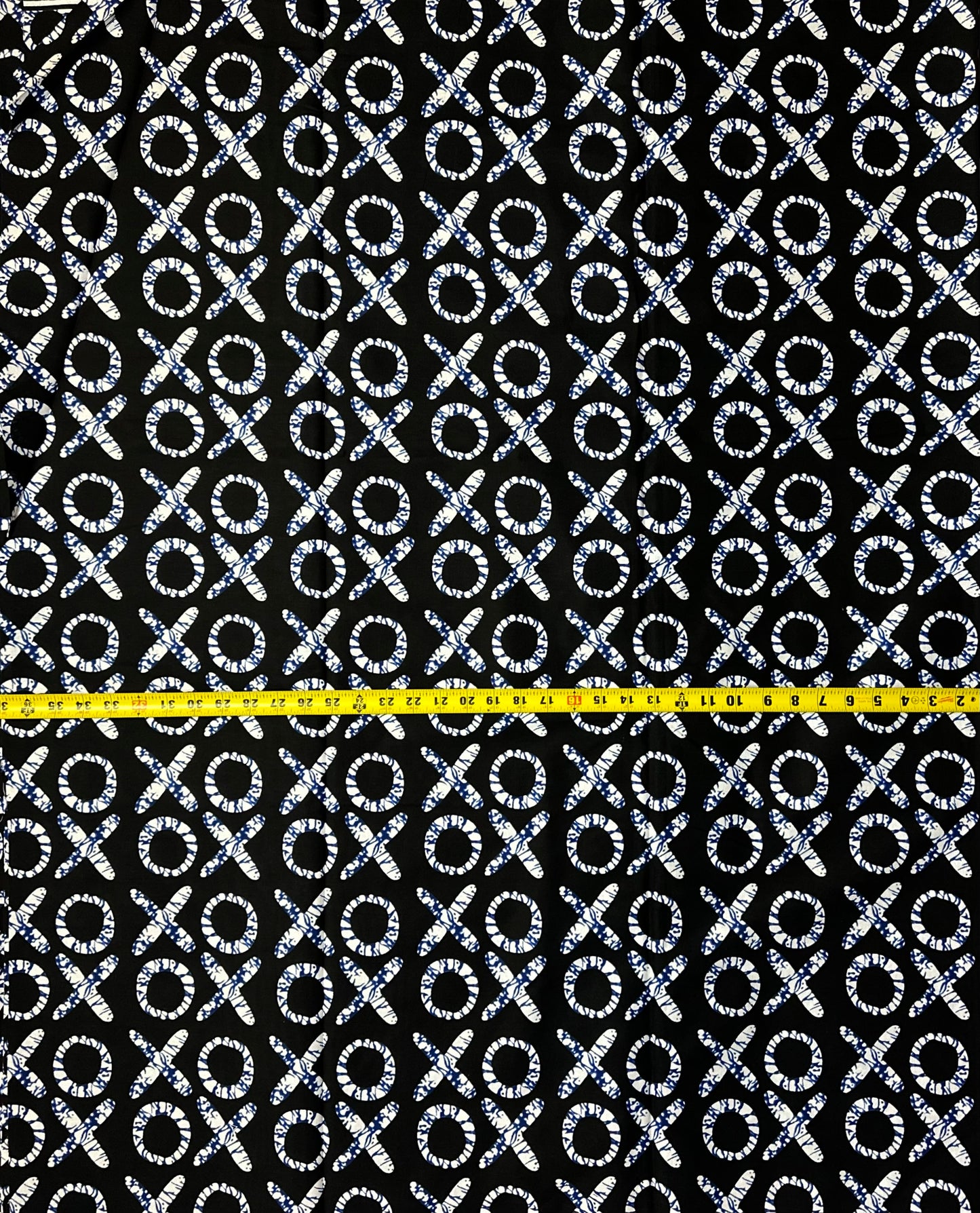 African Print Fabric - Black, White Ankara Fabric