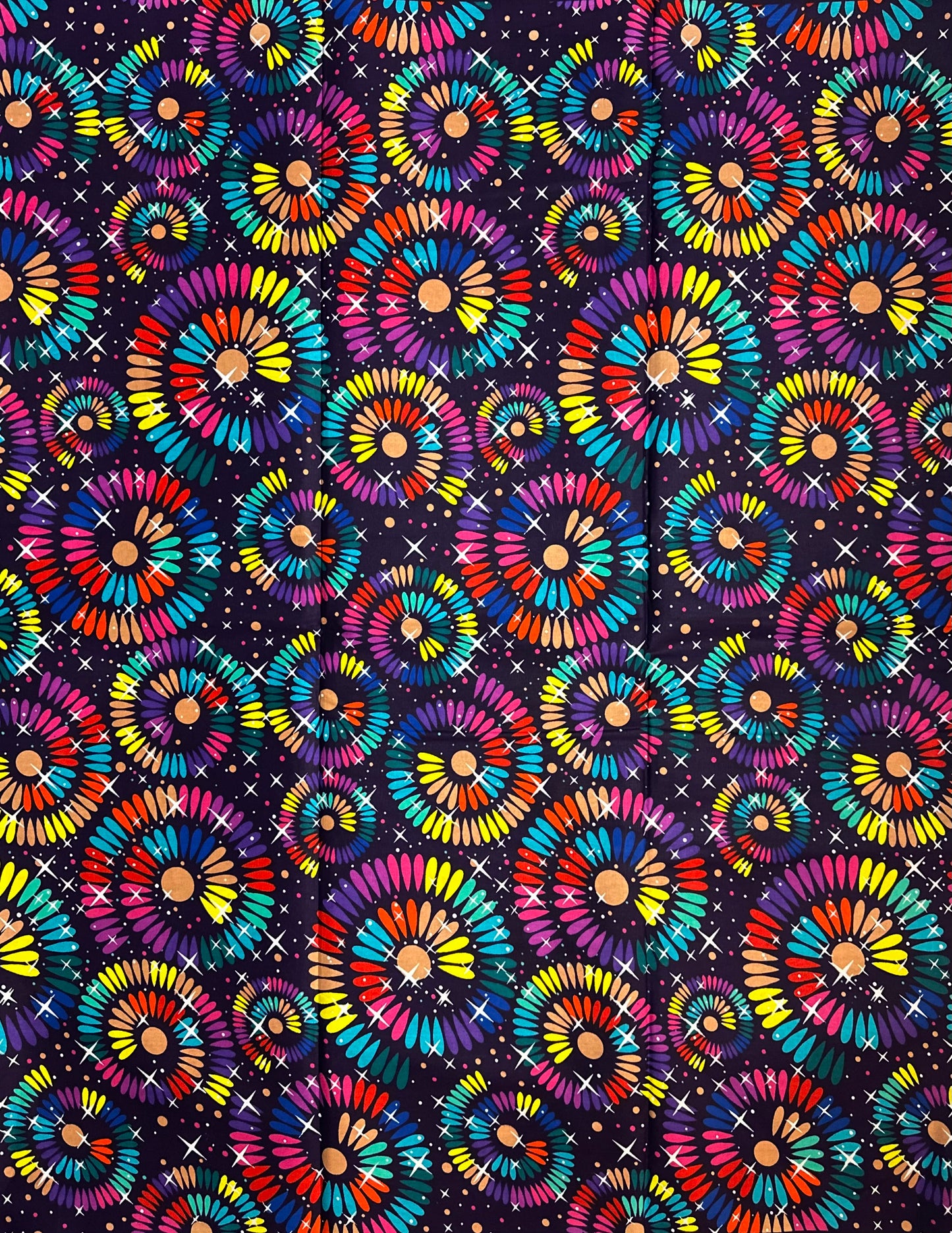 African Print Fabric - Purple Ankara Fabric