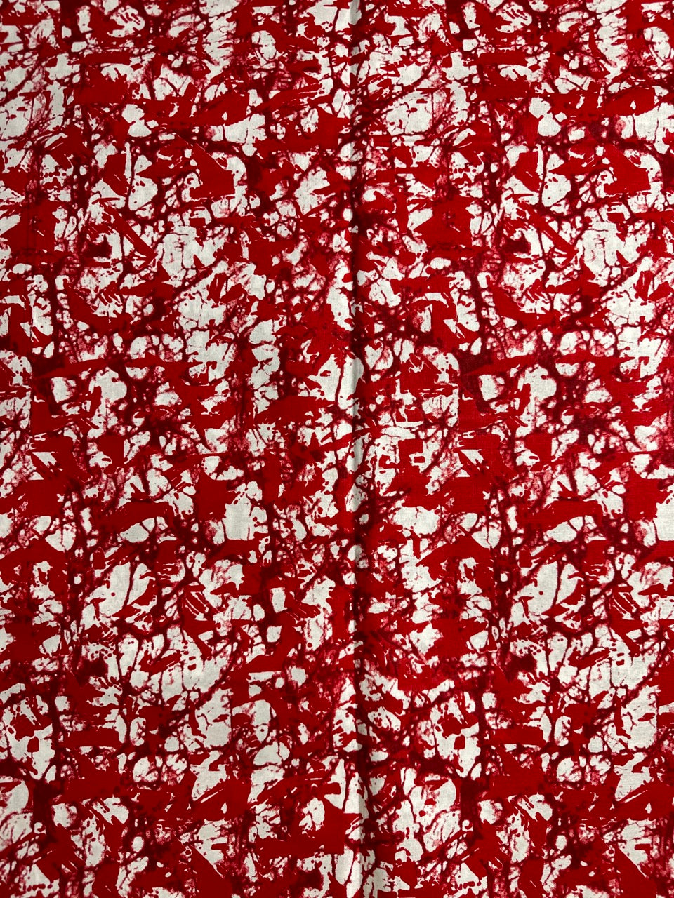 African Print Fabric, Ankara - Red Fabric