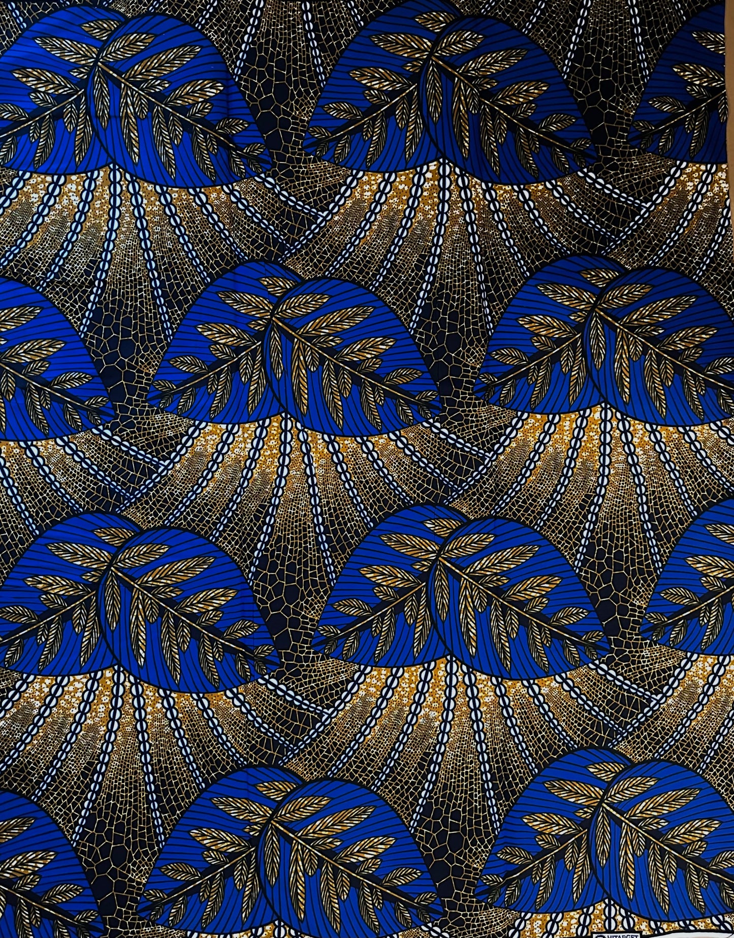 African Print Fabric, Ankara - Blue Fabric