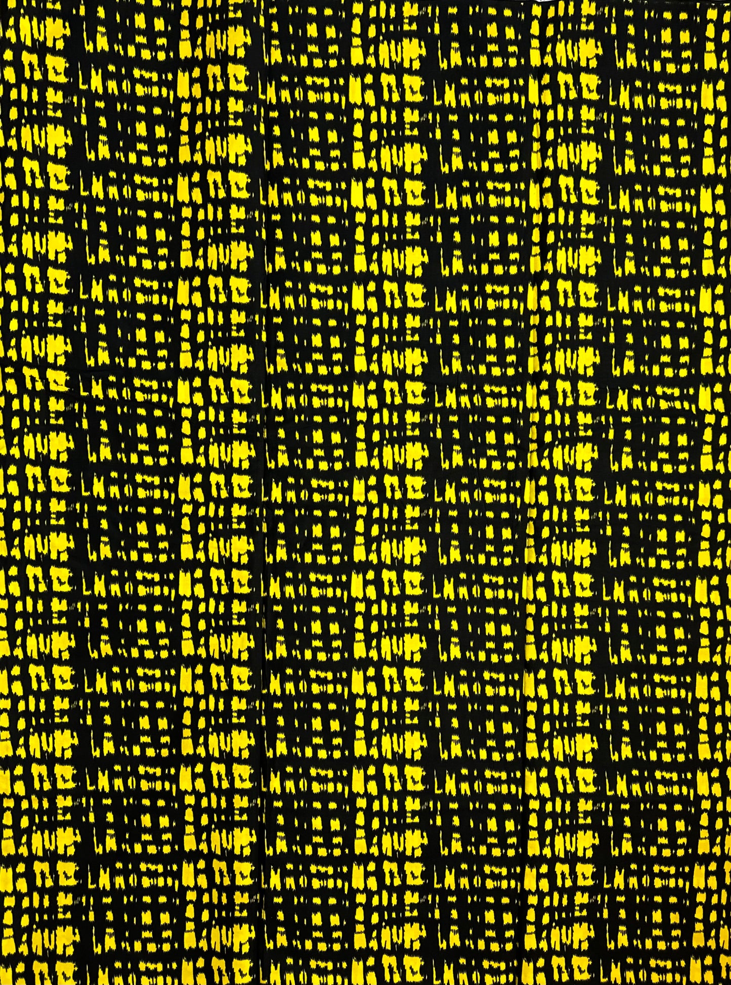 African Print Fabric, Ankara - Yellow Fabric