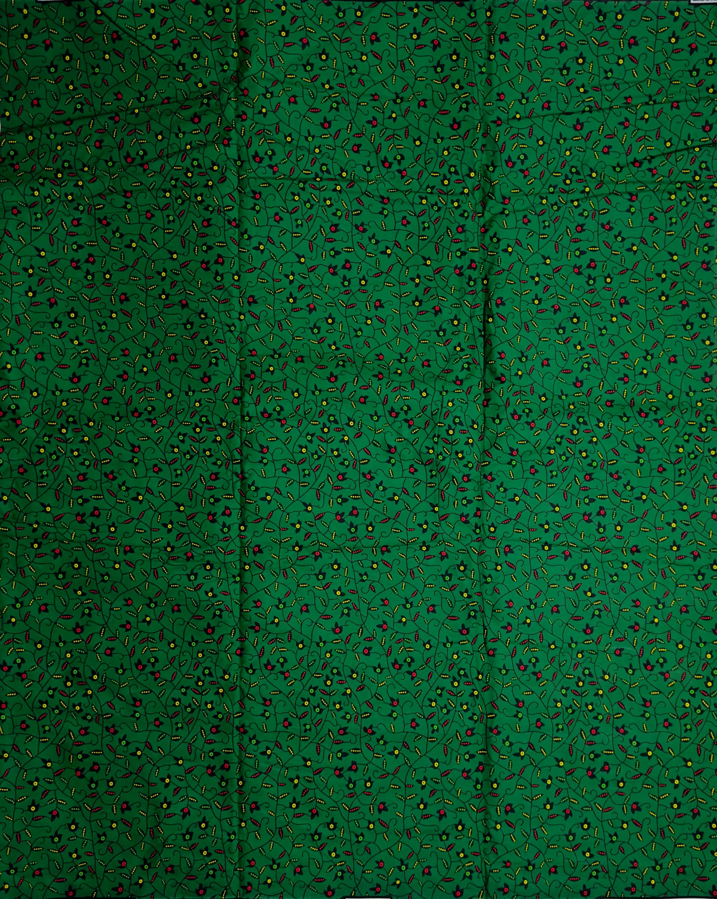 African Print Fabric, Ankara - Green Fabric