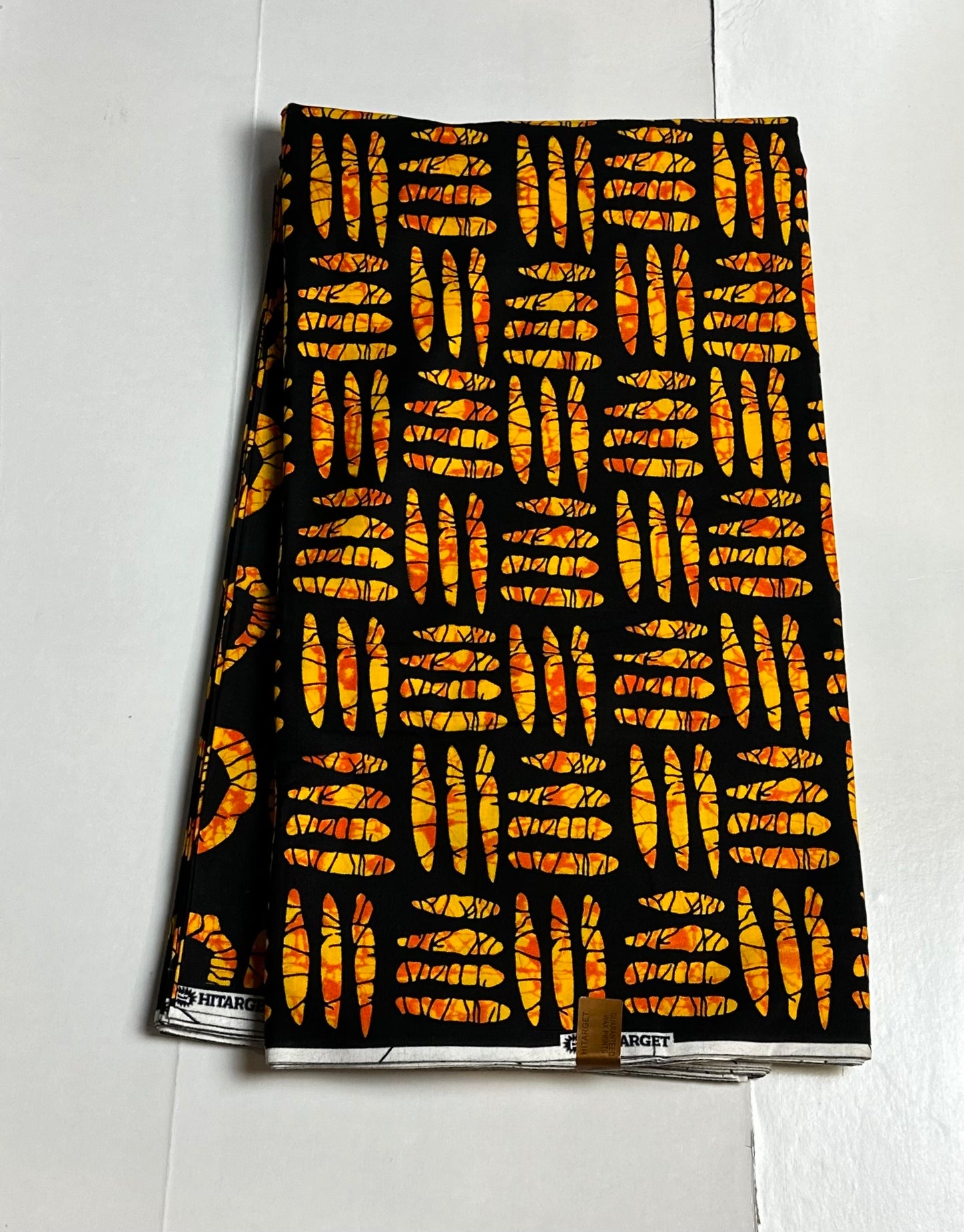 African Print Fabric - Orange Fabric