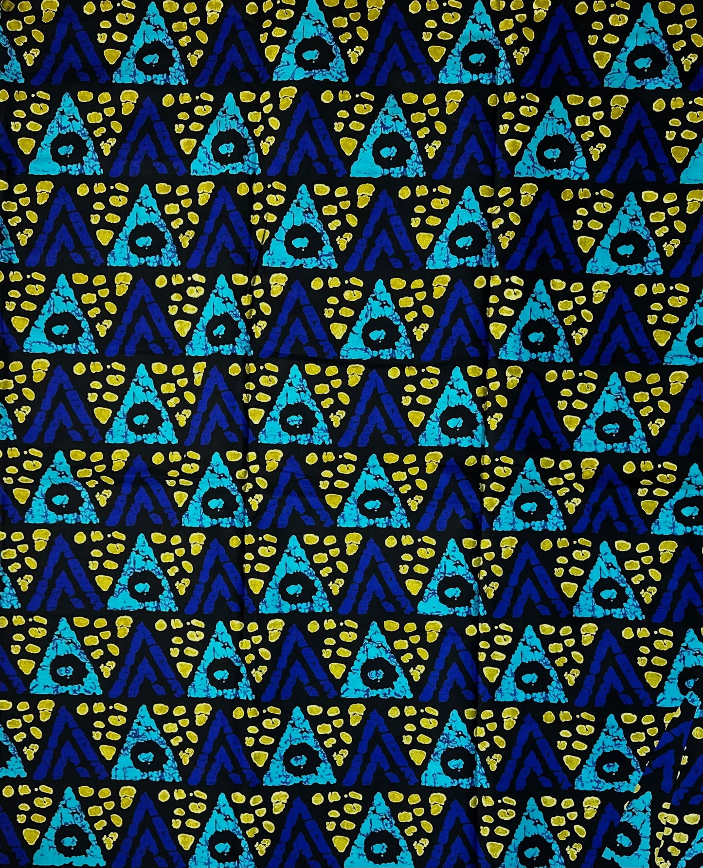 African Print Fabric, Ankara - Blue Fabric