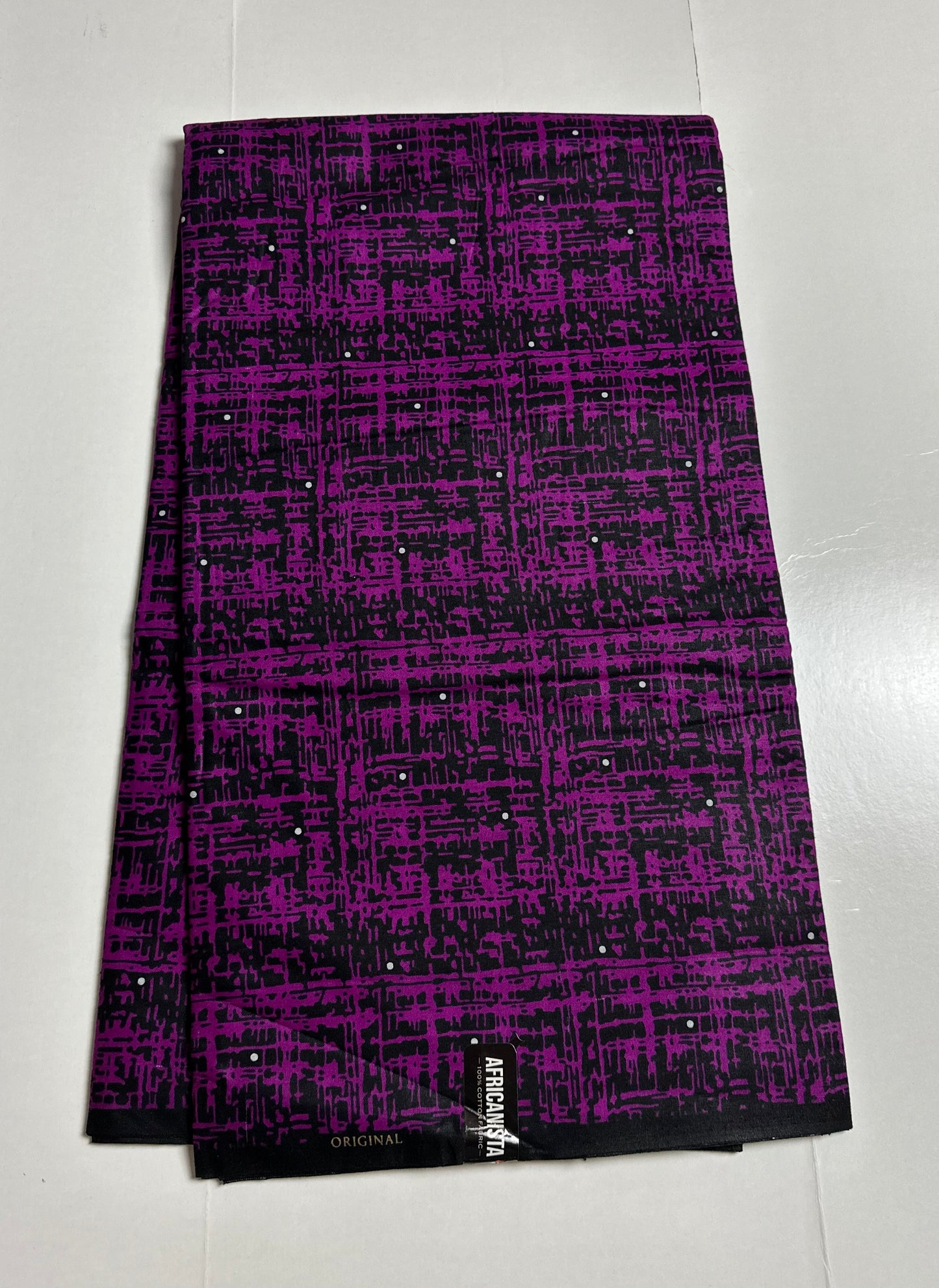 African Print Fabric, Ankara - Purple Fabric