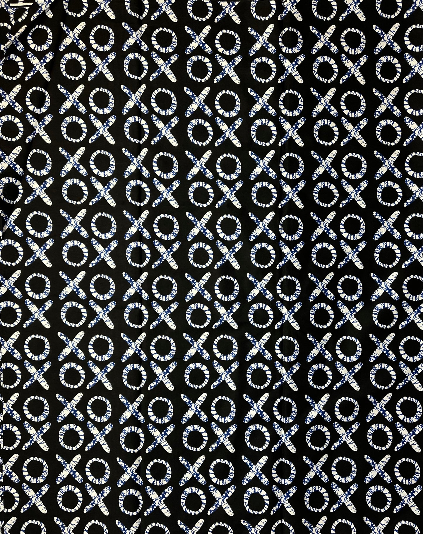 African Print Fabric - Black, White Ankara Fabric
