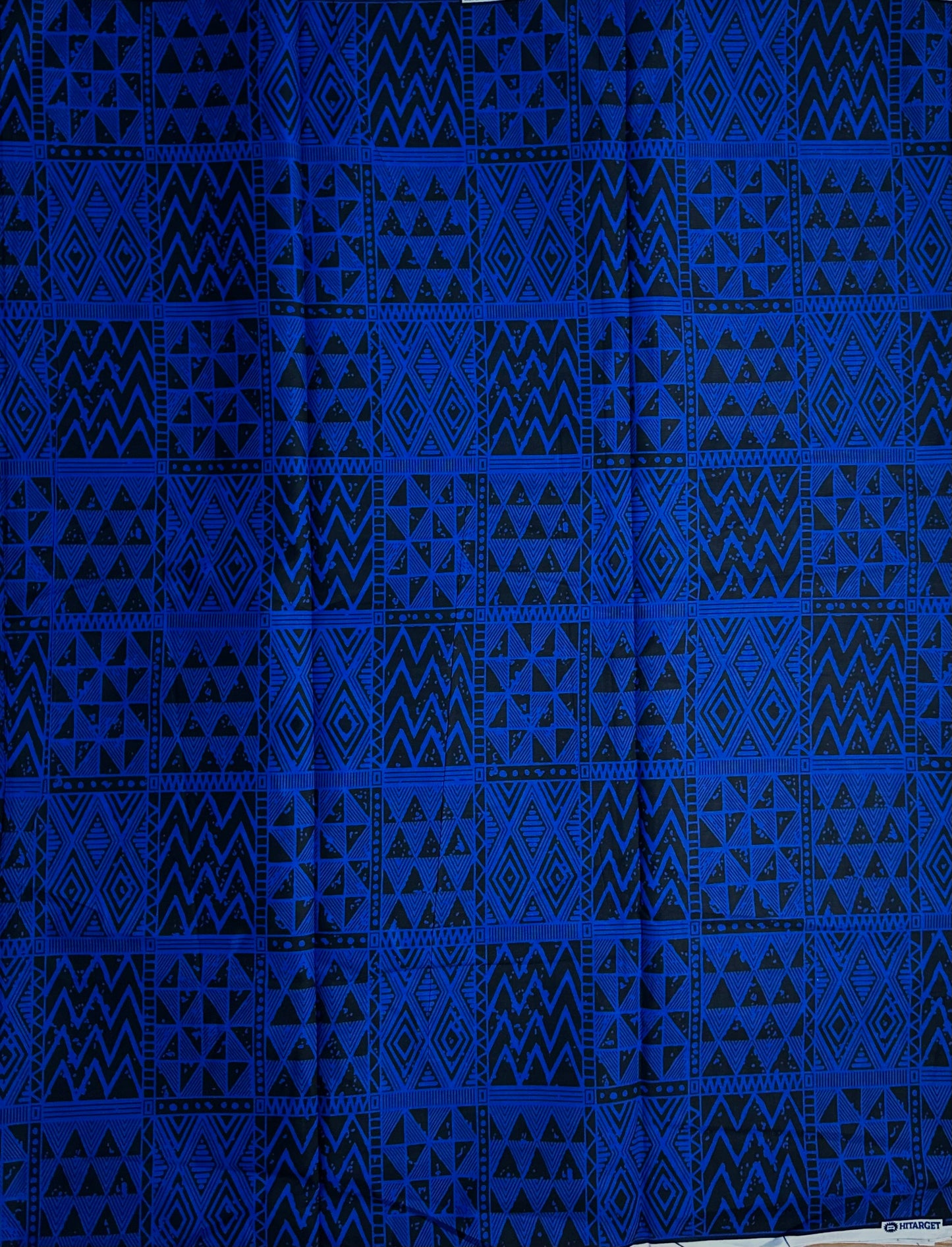 African Print Fabric, Ankara - Blue Fabric