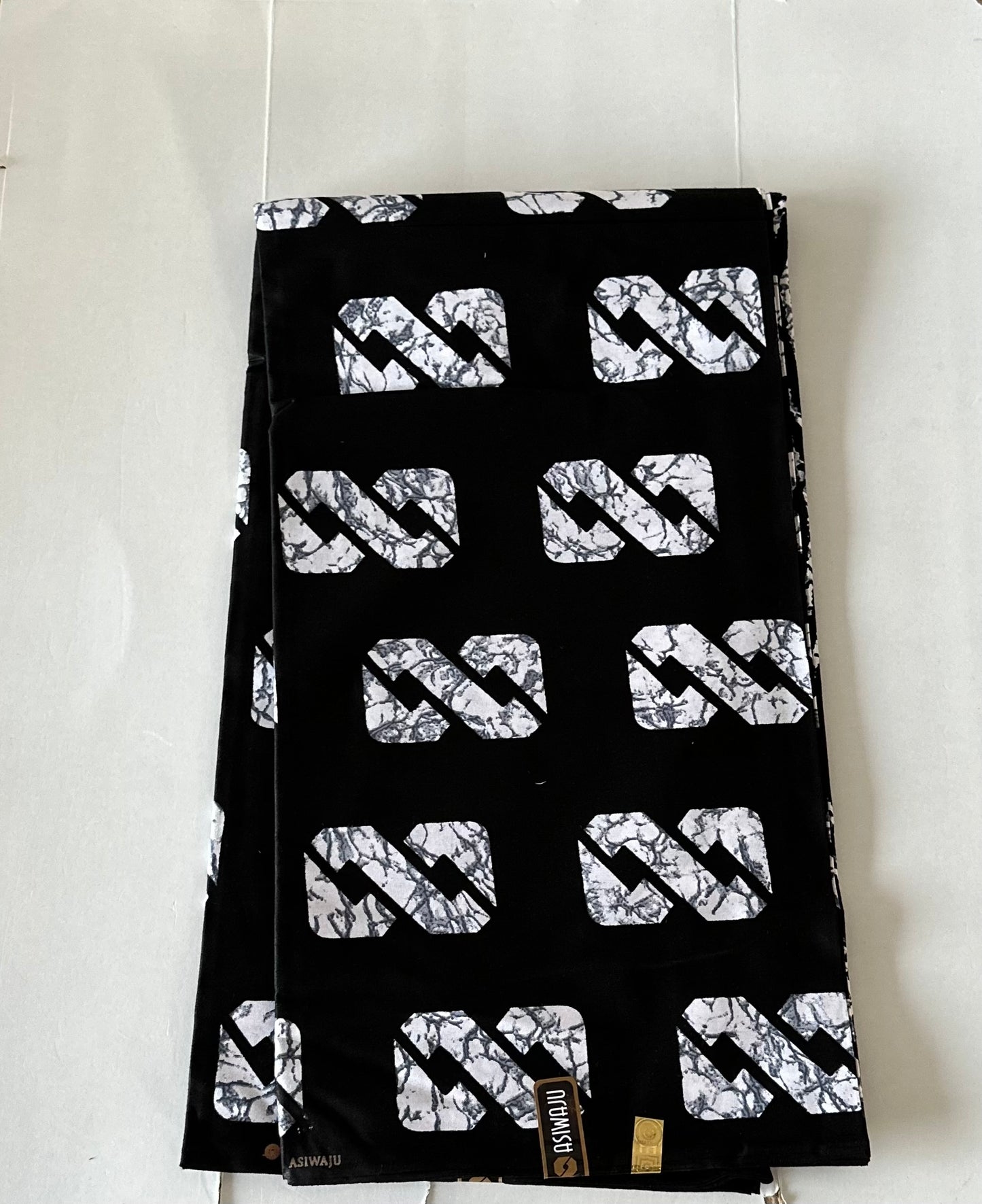 African Print Fabric, Ankara - Monochrome Fabric