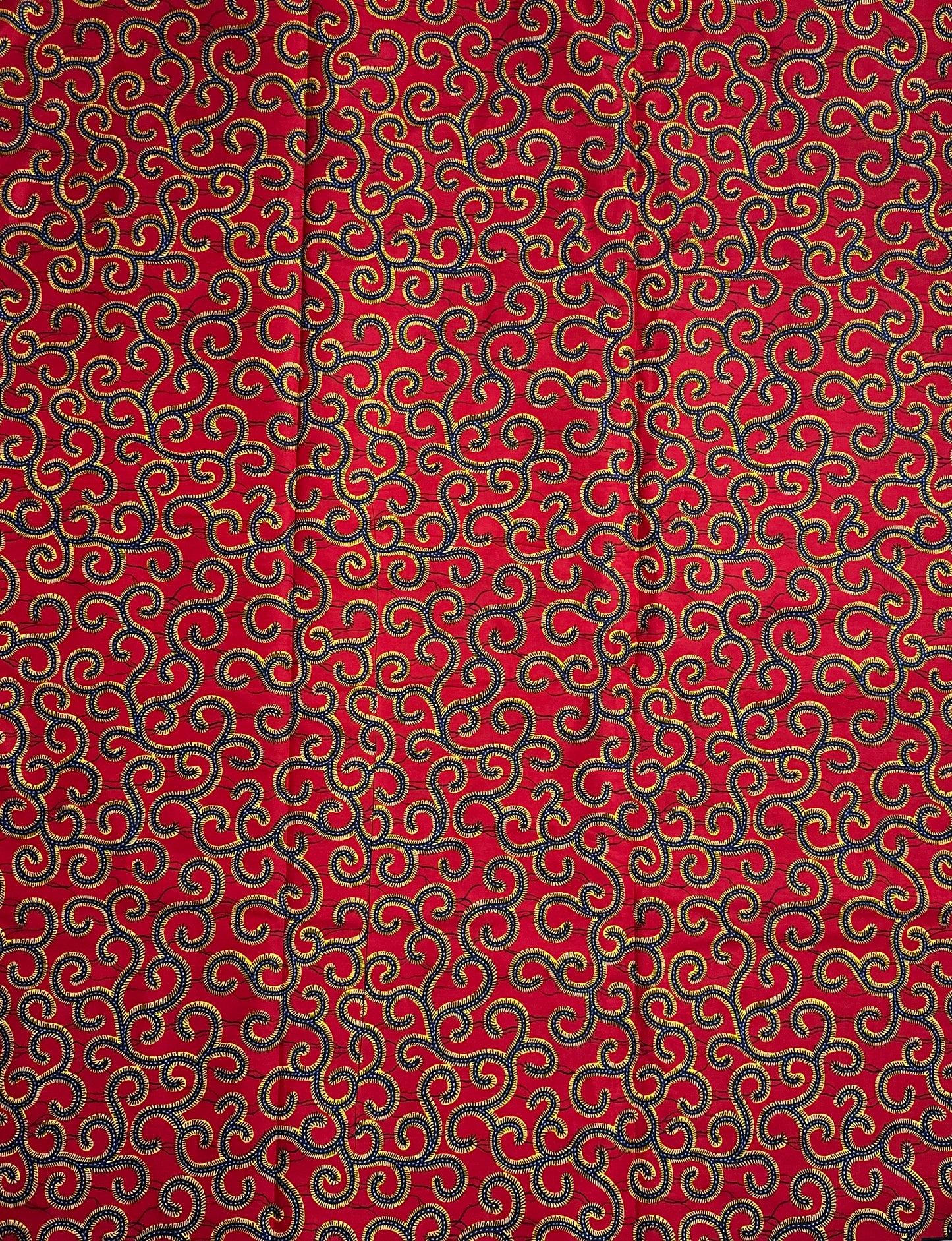 African Print Fabric, Ankara - Blue Fabric