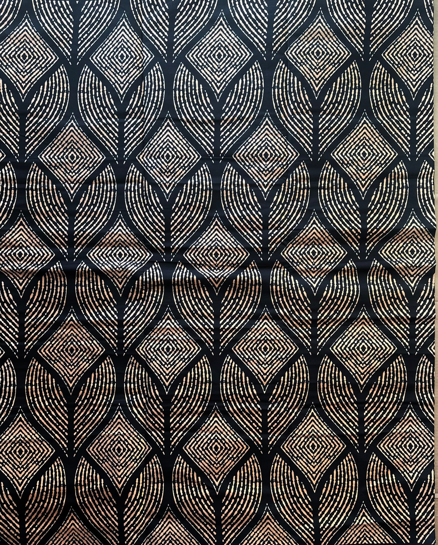 African Print Fabric, Ankara - Brown Fabric