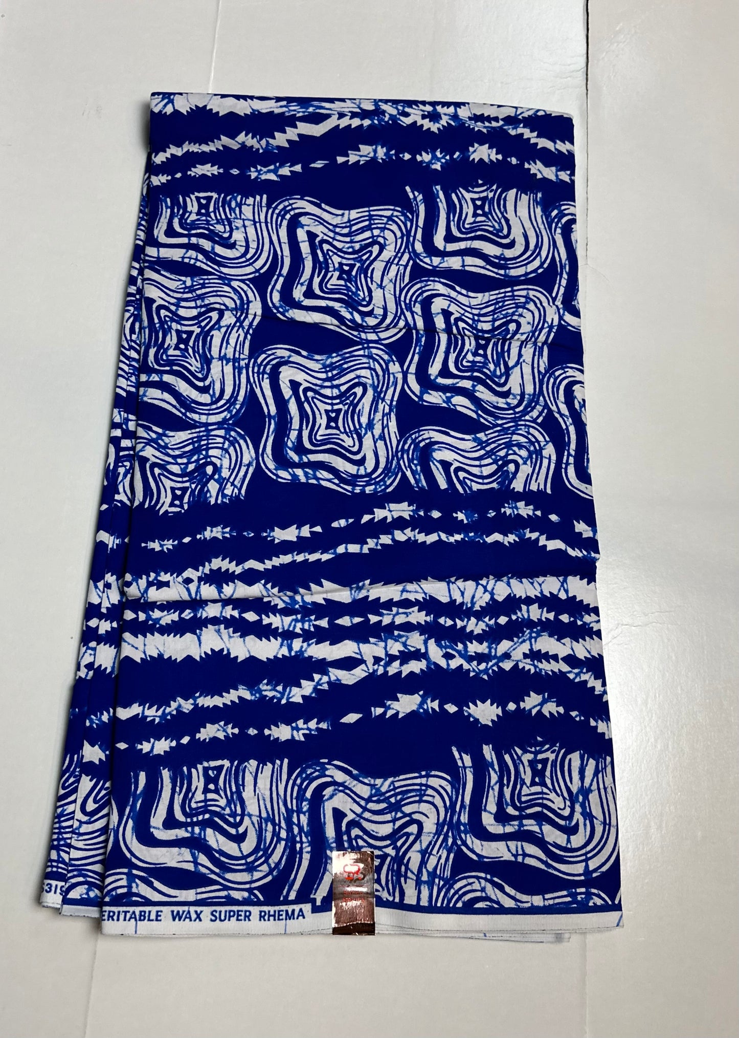African Print Fabric - Blue Ankara Fabric