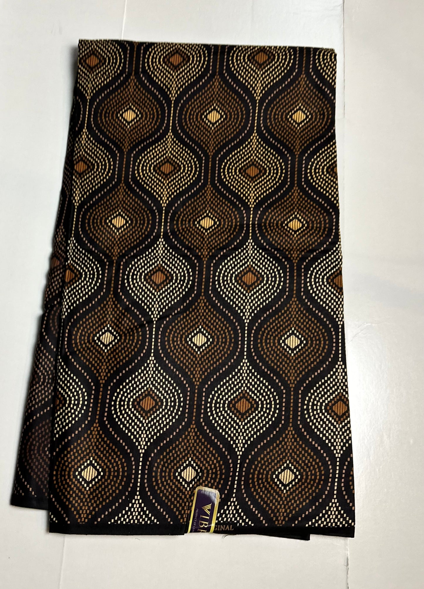 African Print Fabric - Brown Ankara Fabric