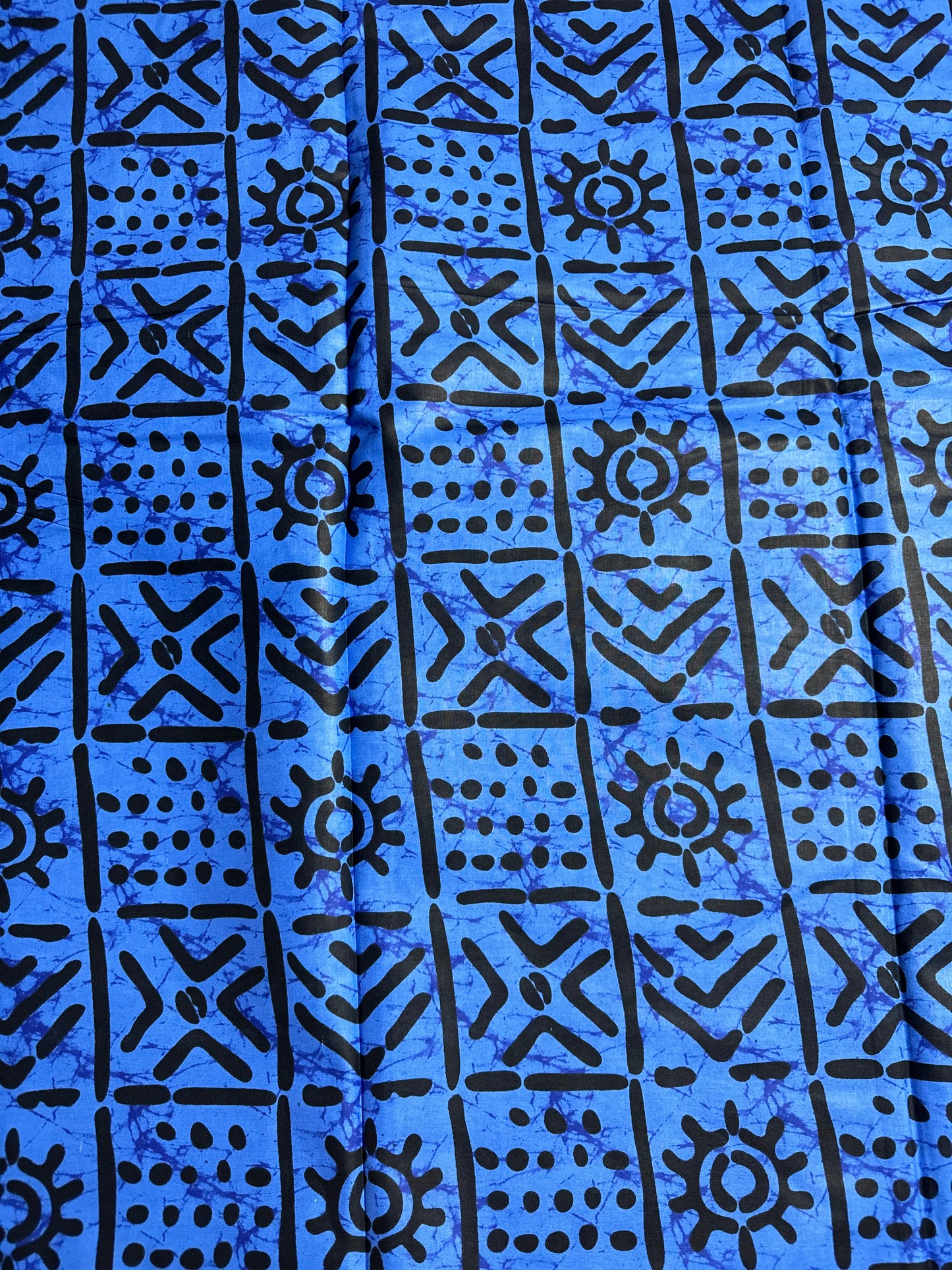 African Print Fabric, Ankara -Blue Fabric