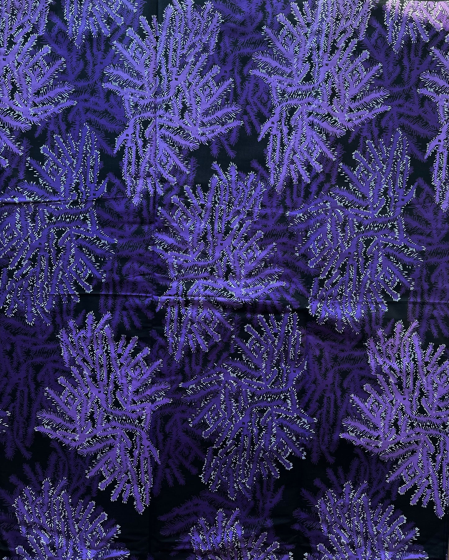 African Print Fabric, Ankara - Purple Fabric