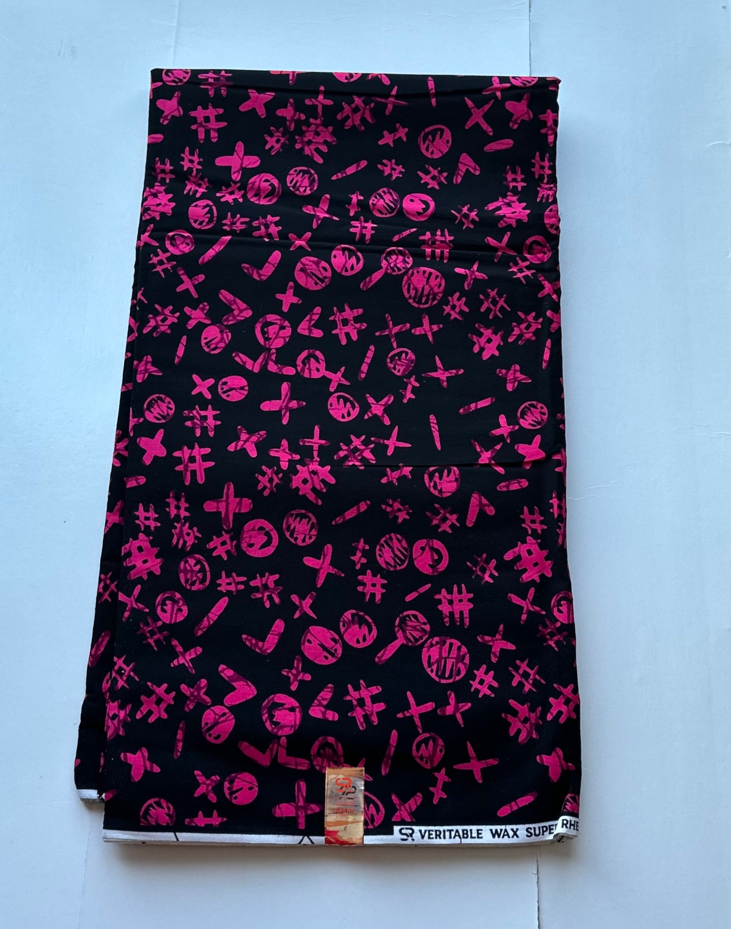African Print Fabric, Ankara - Pink Fabric