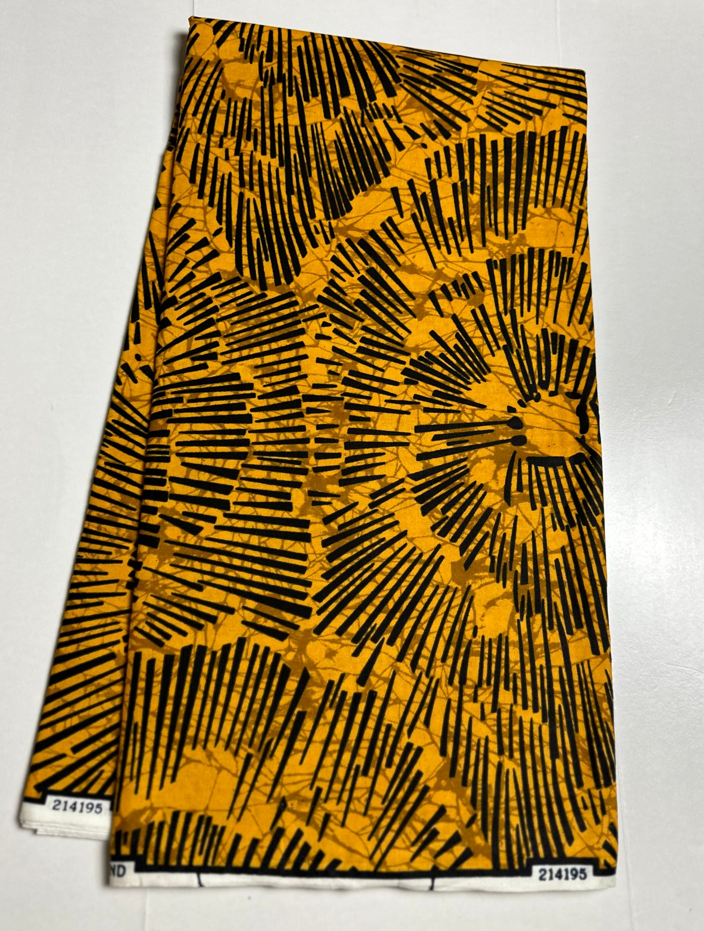 African Print Fabric, Ankara - Yellow Fabric