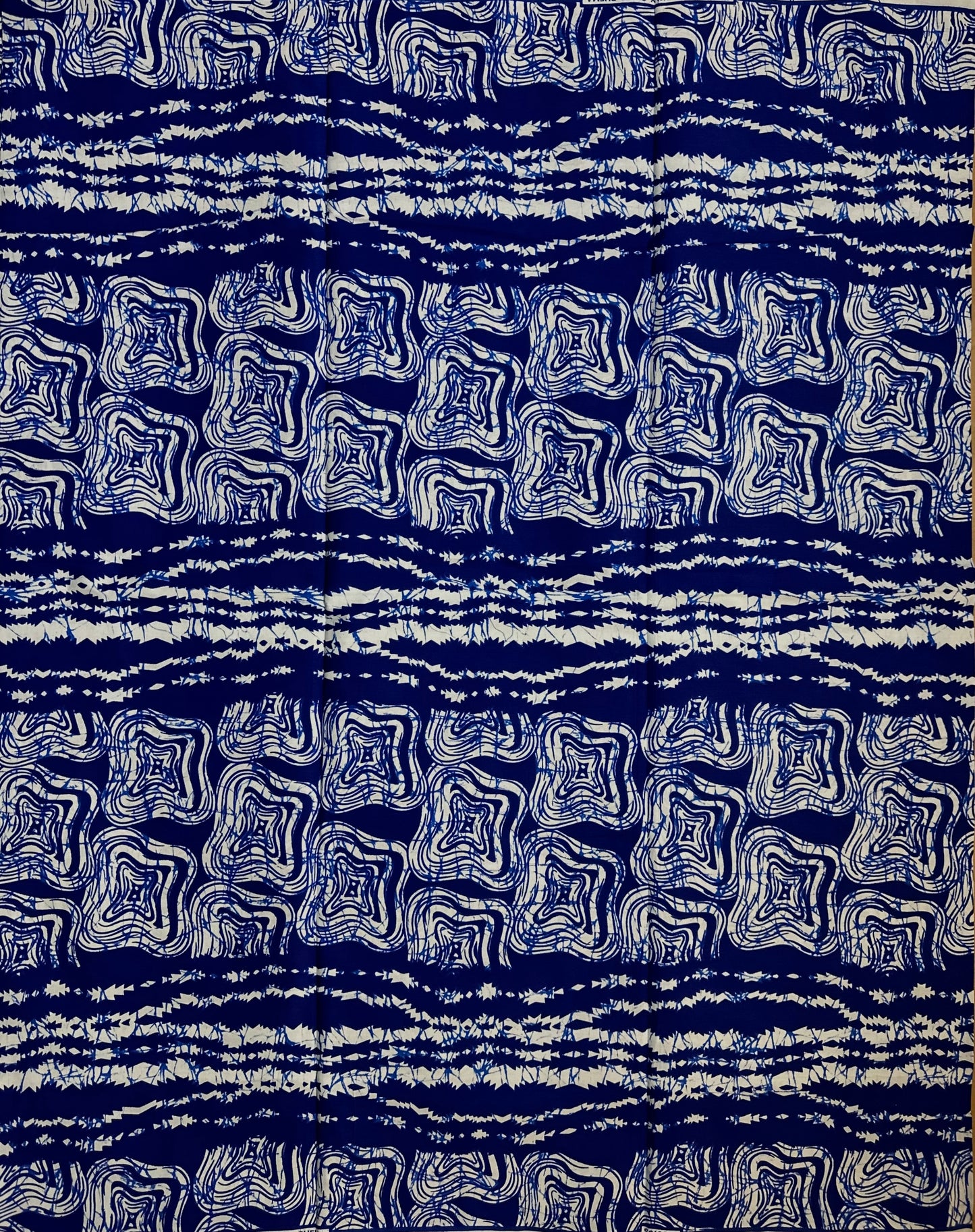 African Print Fabric - Blue Ankara Fabric