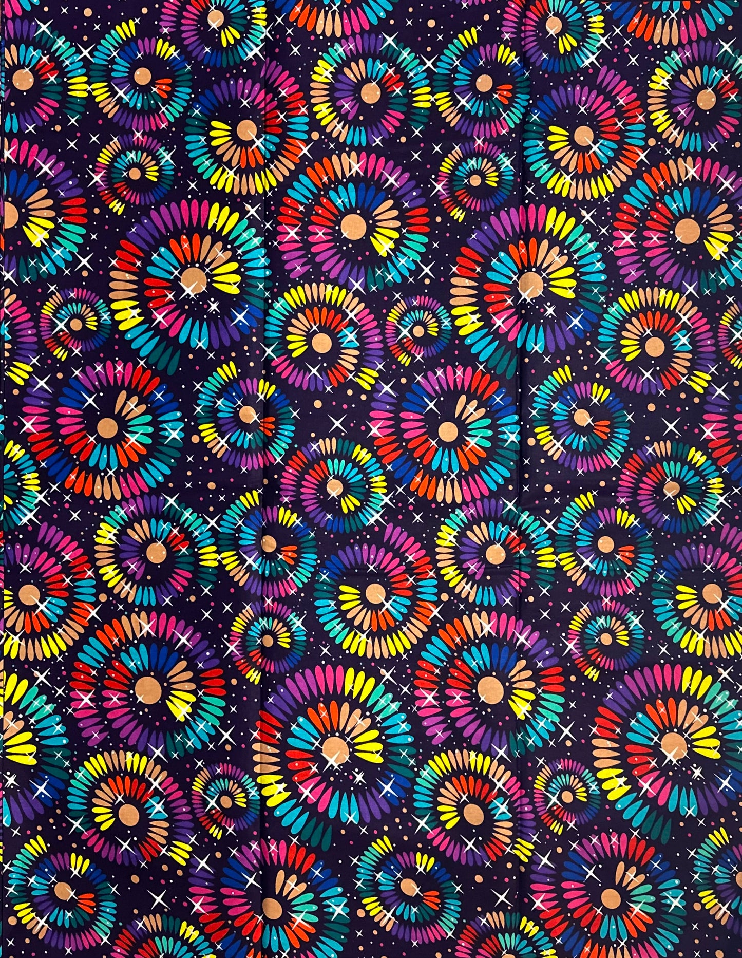 African Print Fabric - Purple Ankara Fabric