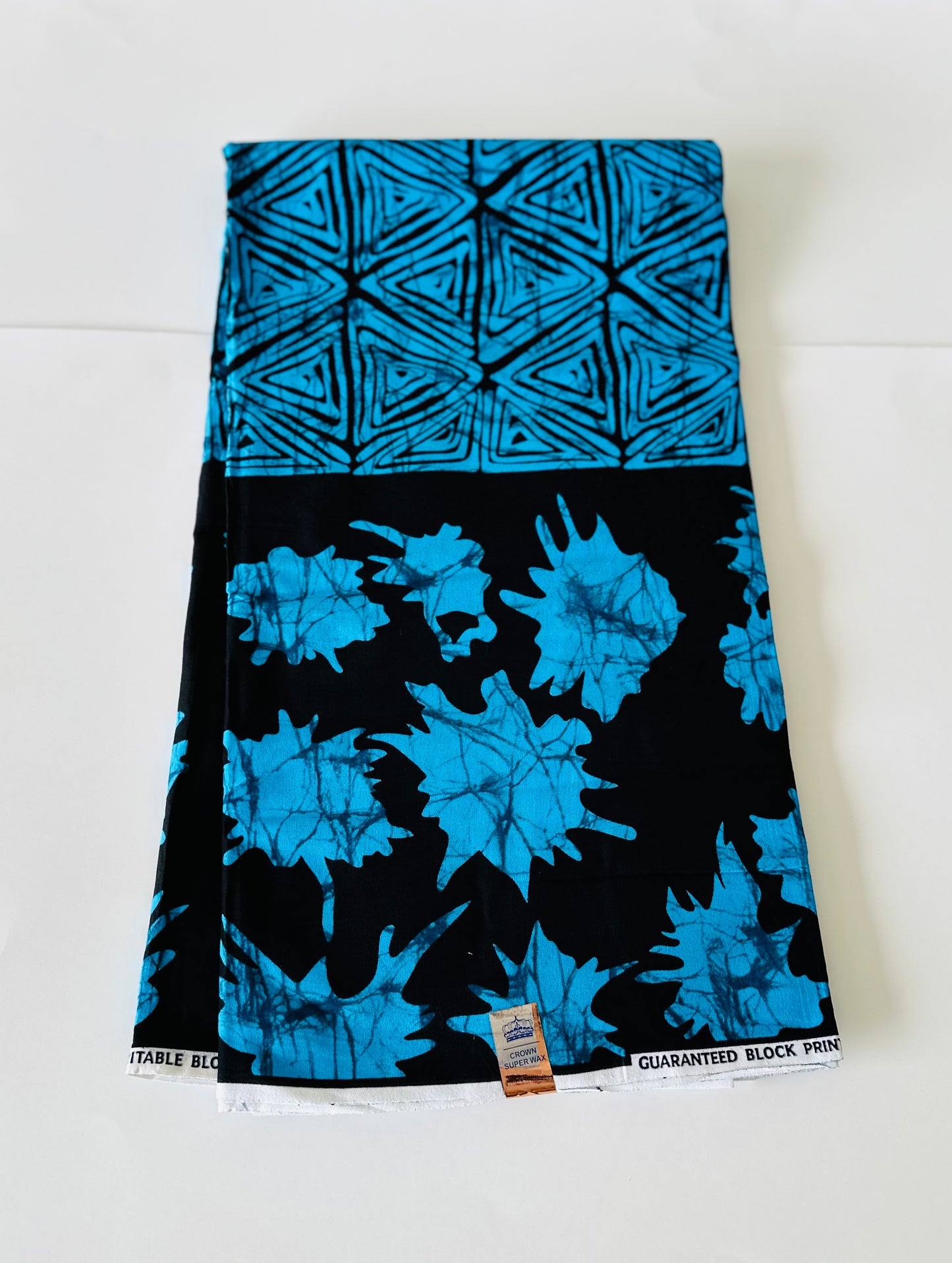 African Print Fabric, Ankara - Blue Fabric