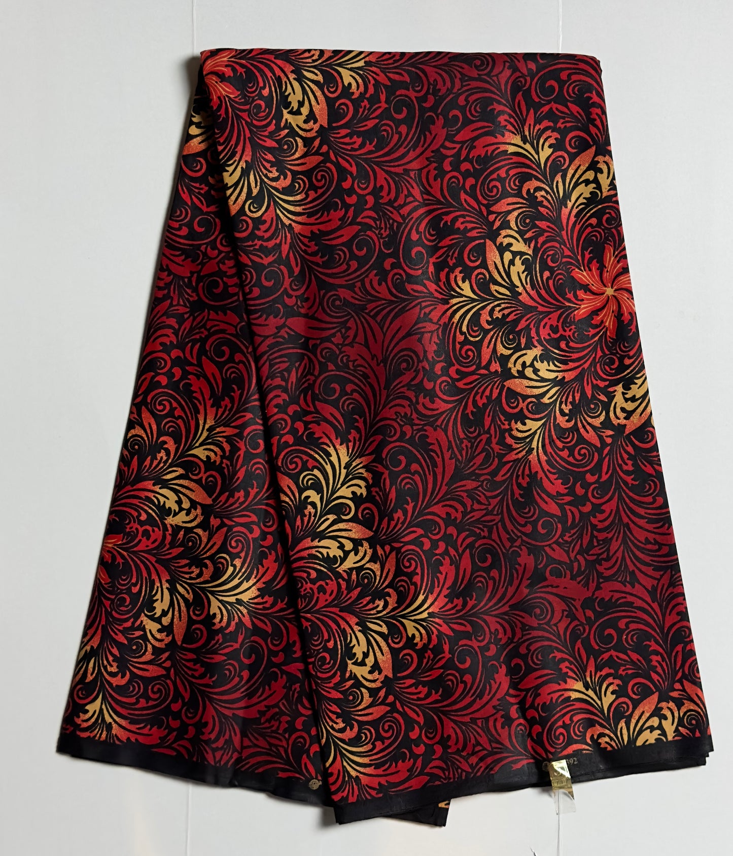 African Print Fabric, Ankara - Red Fabric