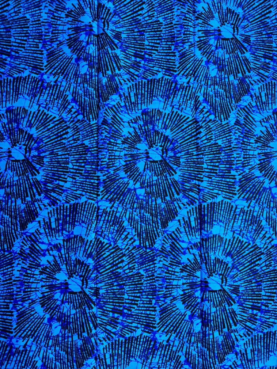 African Print Fabric, Ankara - Blue Fabric