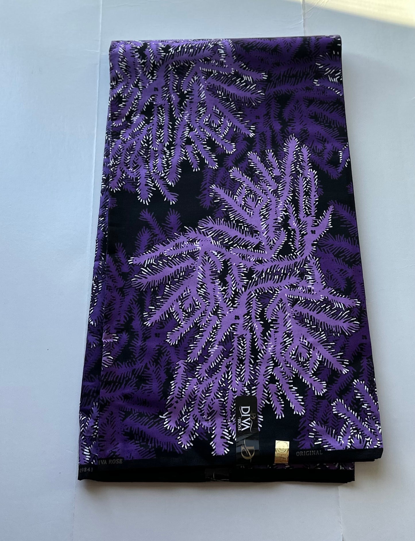 African Print Fabric, Ankara - Purple Fabric
