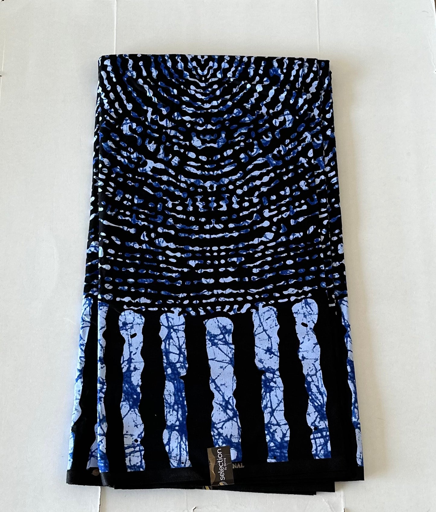 African Print Fabric, Ankara - Blue Fabric
