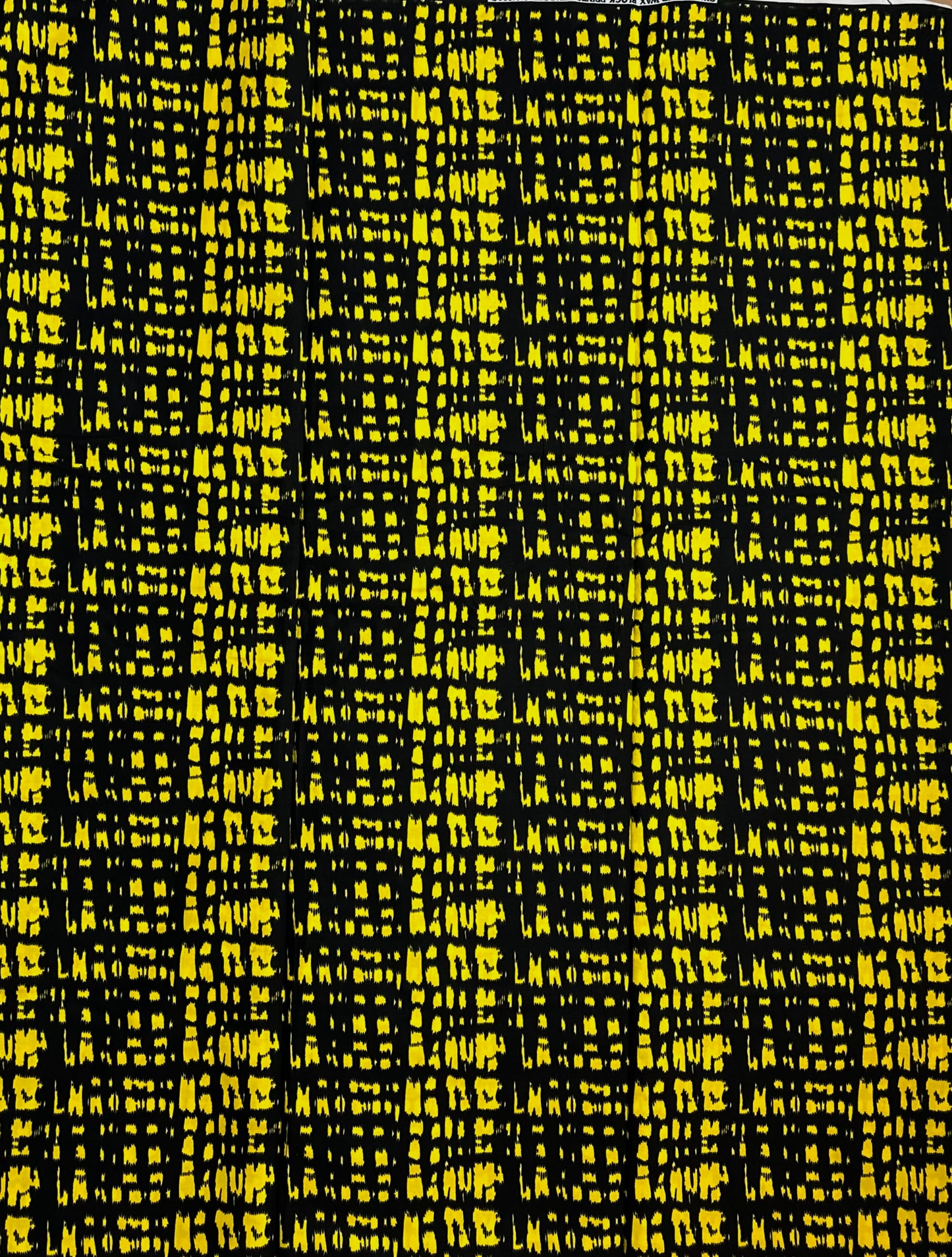 African Print Fabric, Ankara - Yellow Fabric