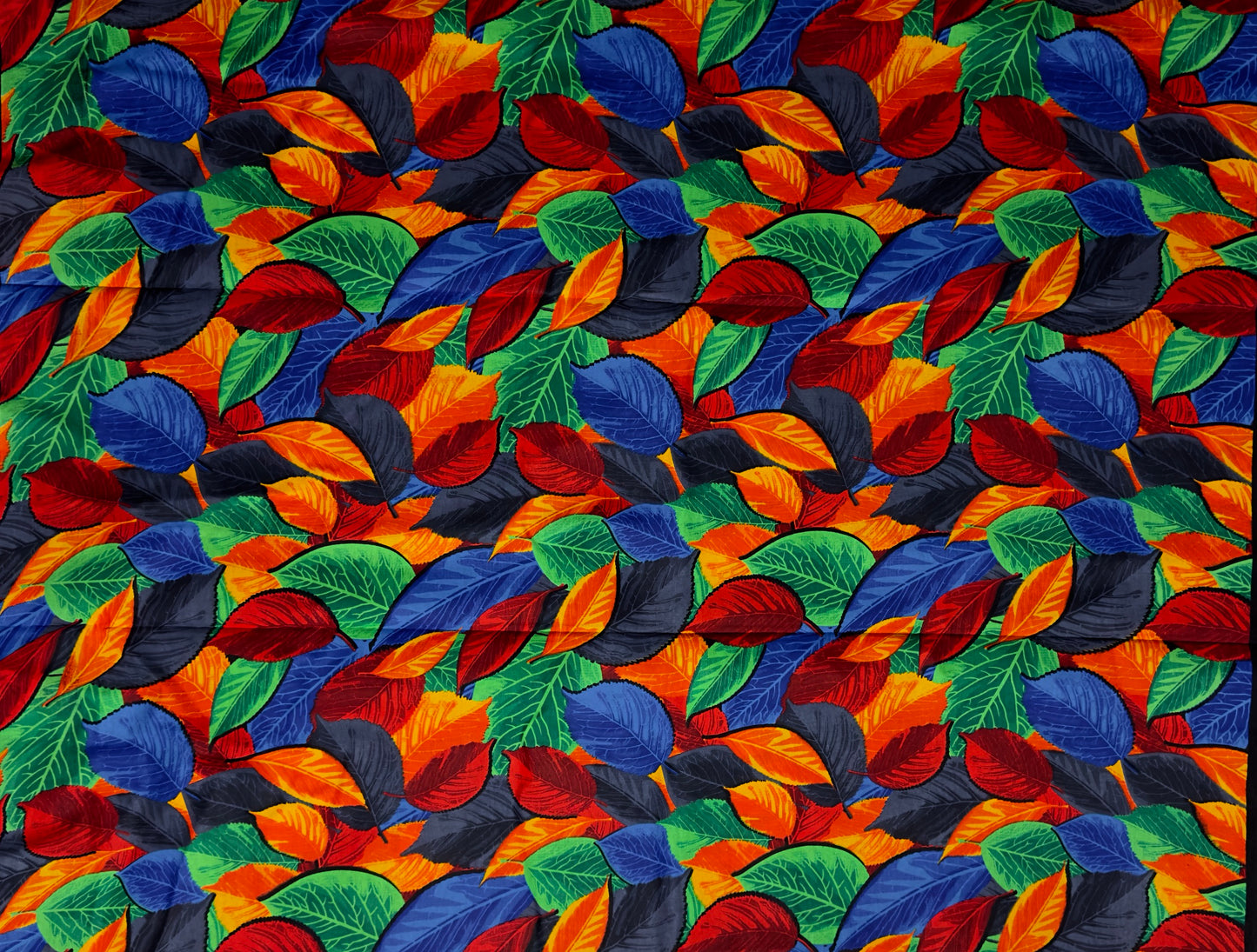 African Print Fabric, Ankara - Orange, Blue, Green, Red Fabric