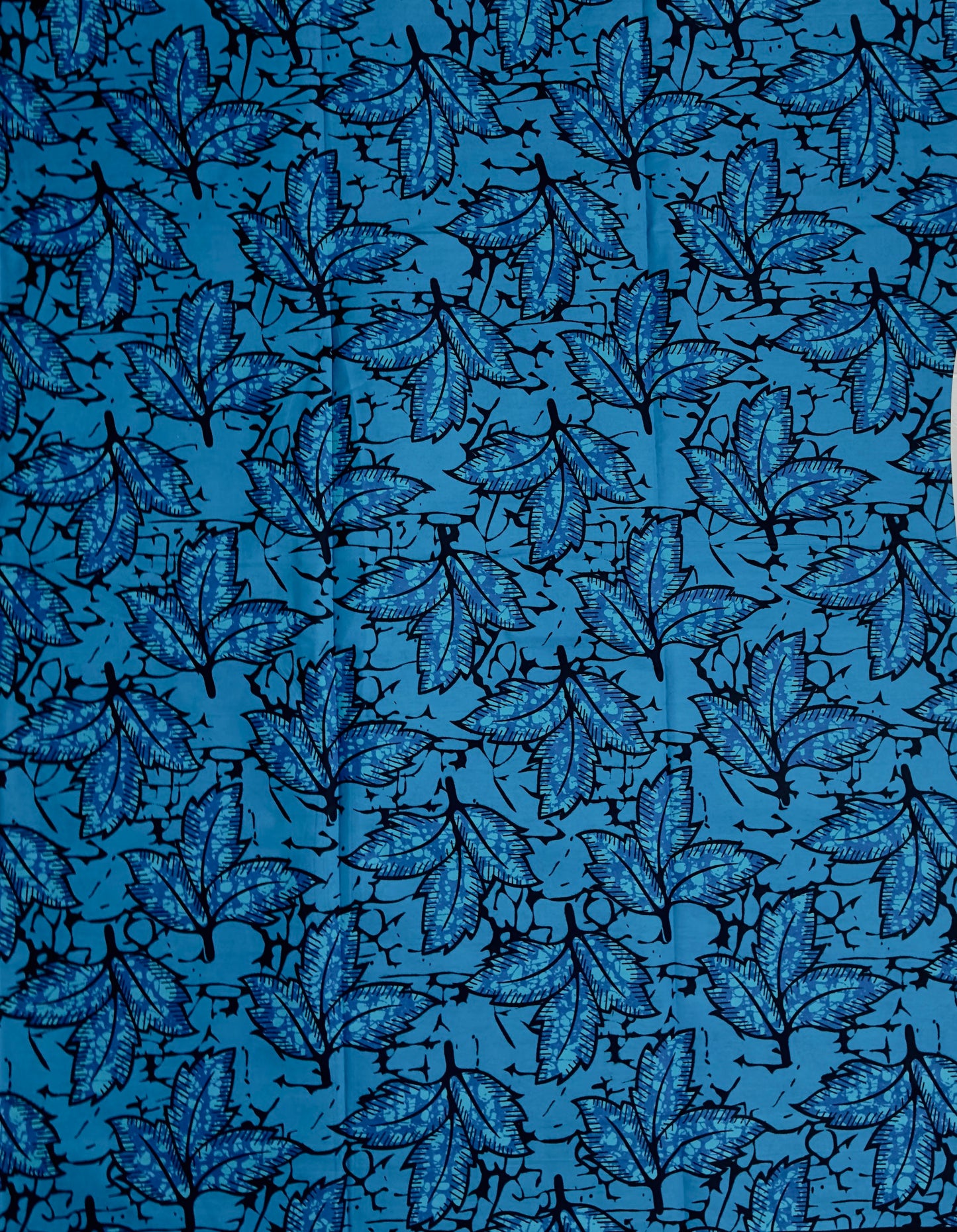 African Print Fabric, Ankara - Blue Fabric