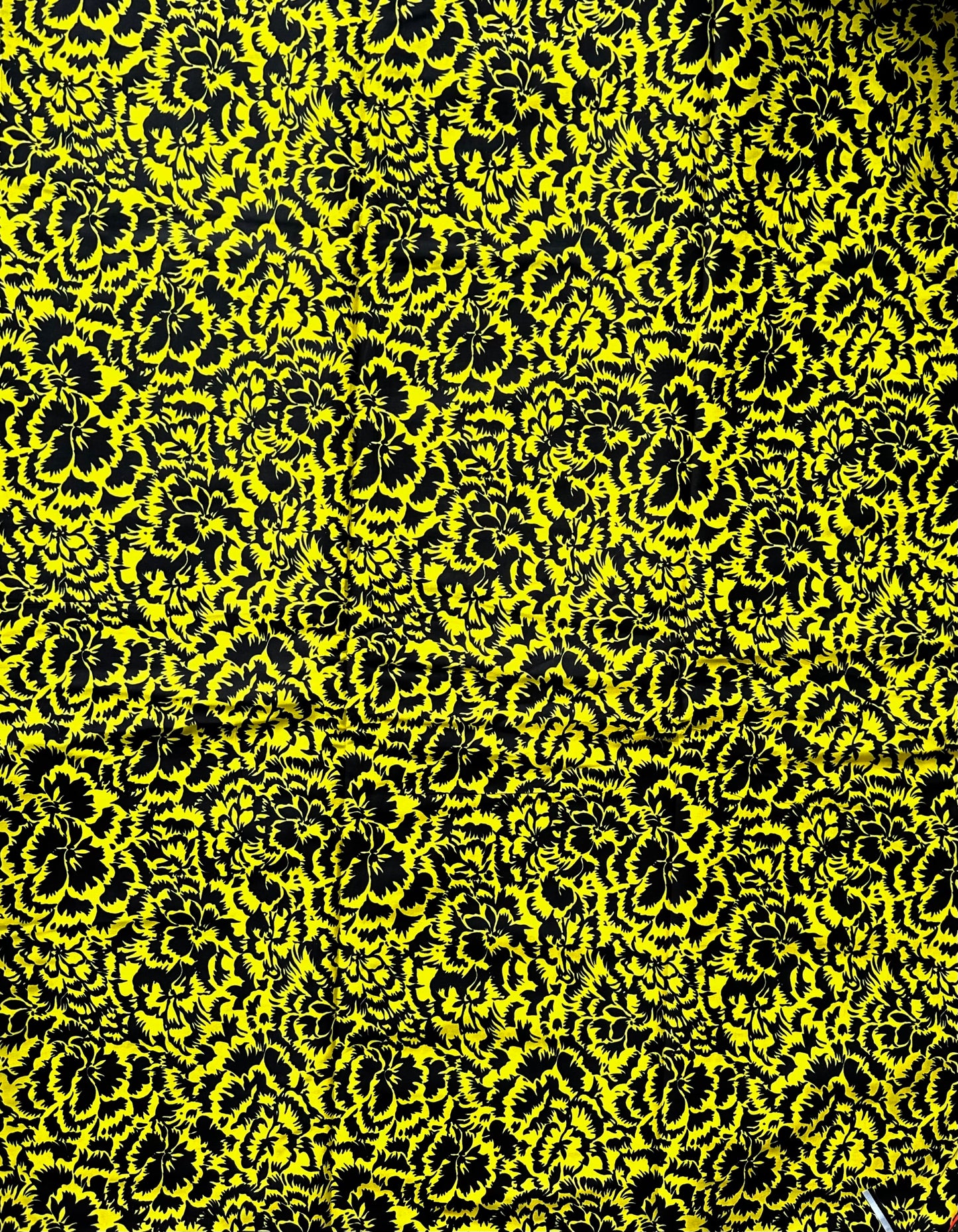 African Print Fabric, Ankara - Yellow Fabric