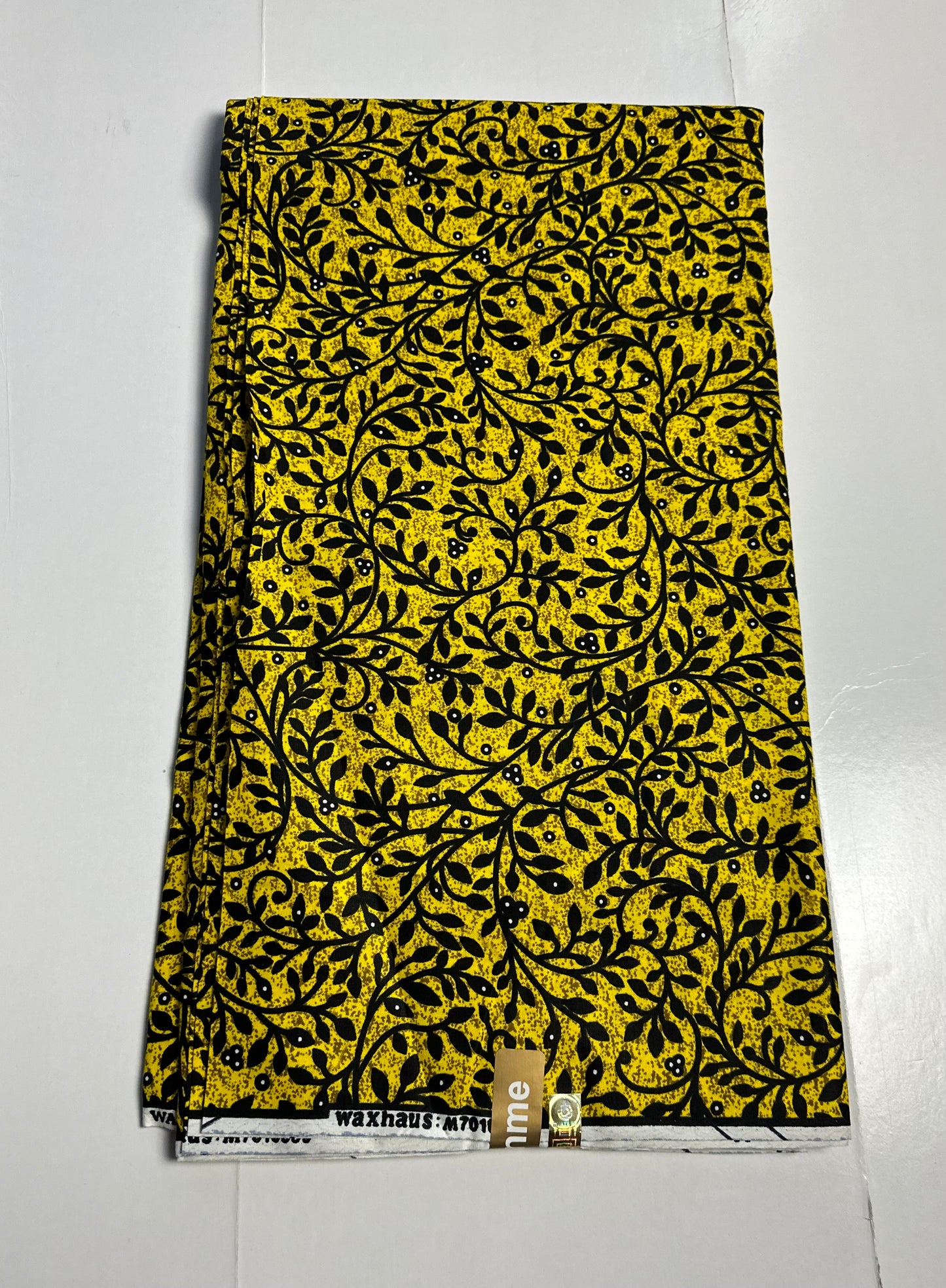 African Print Fabric, Ankara - Green, Purple, White Fabric