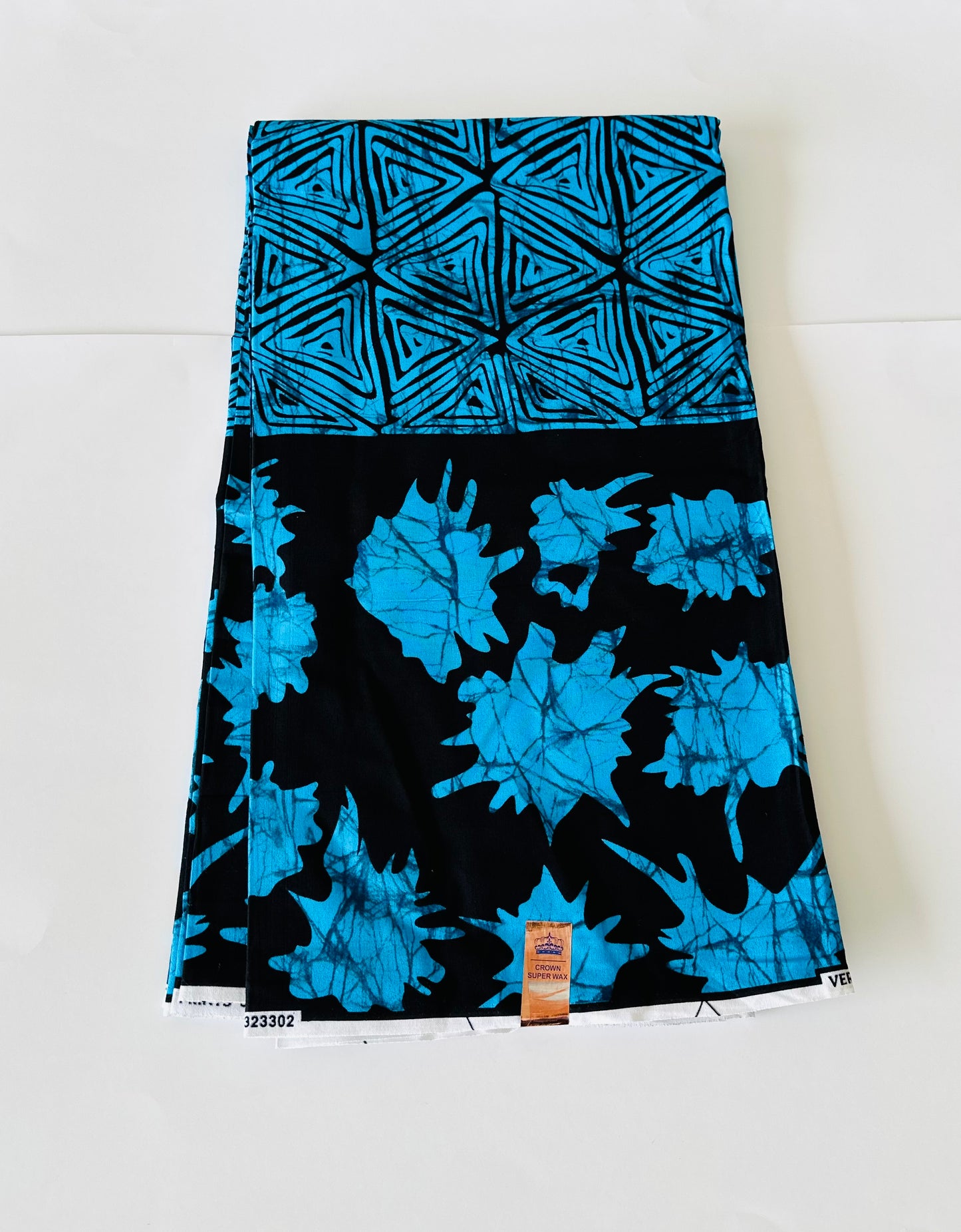 African Print Fabric, Ankara - Blue Fabric