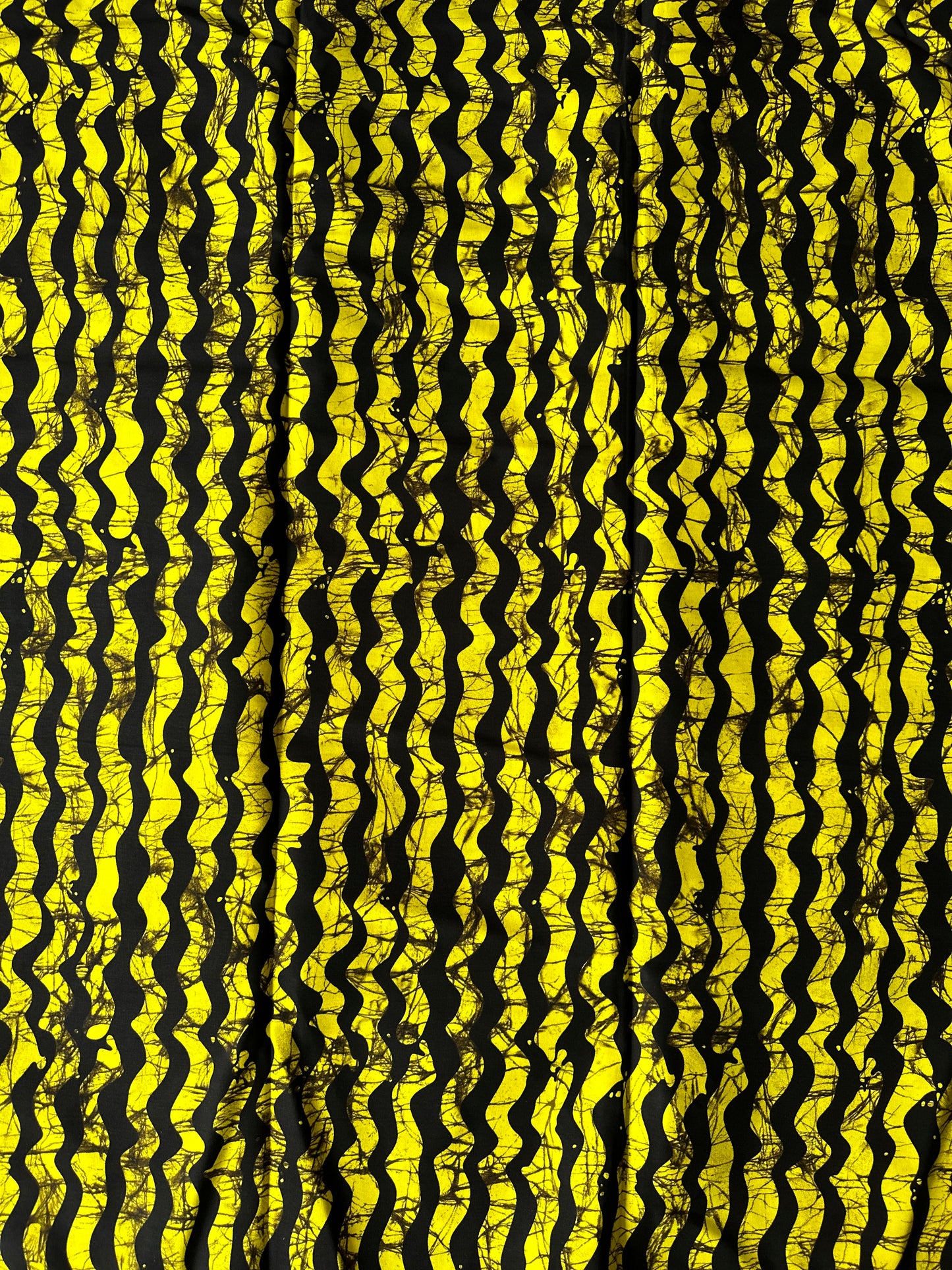 African Print Fabric, Ankara - Yellow Fabric