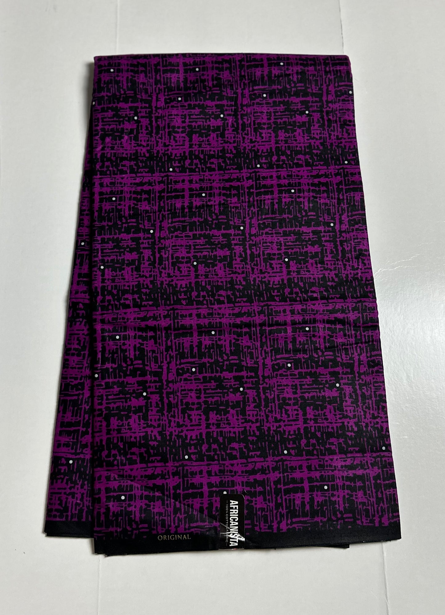 African Print Fabric, Ankara - Purple Fabric