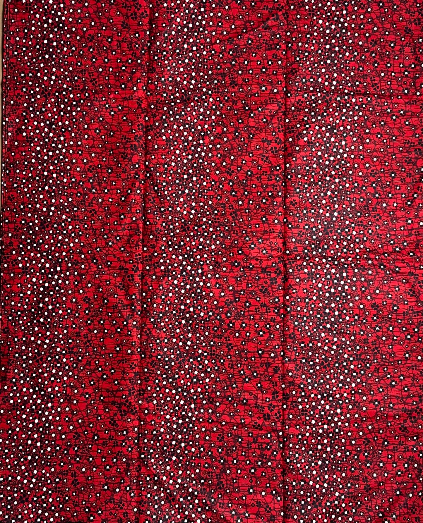 African Print Fabric, Ankara - Red Fabric
