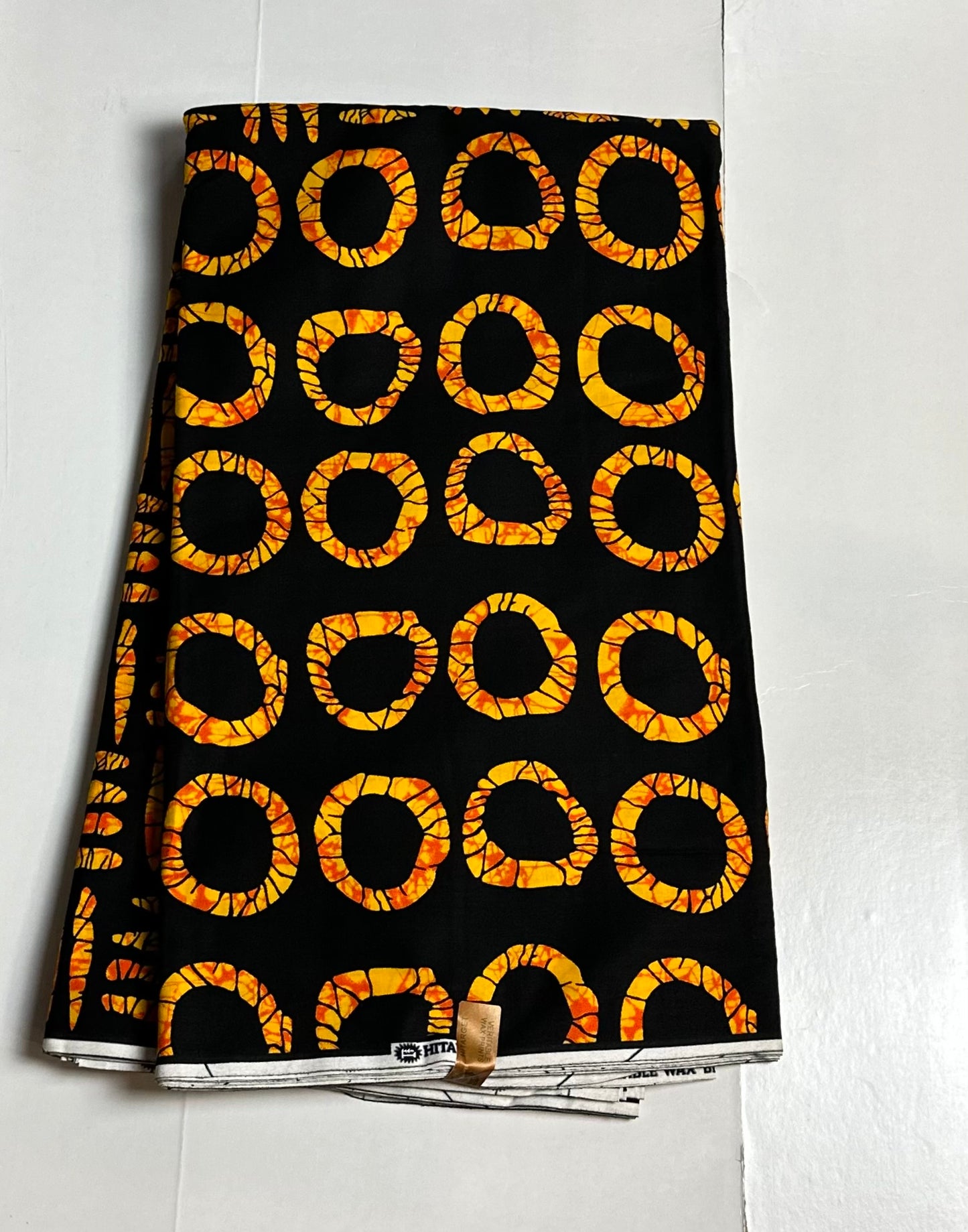 African Print Fabric - Orange Fabric