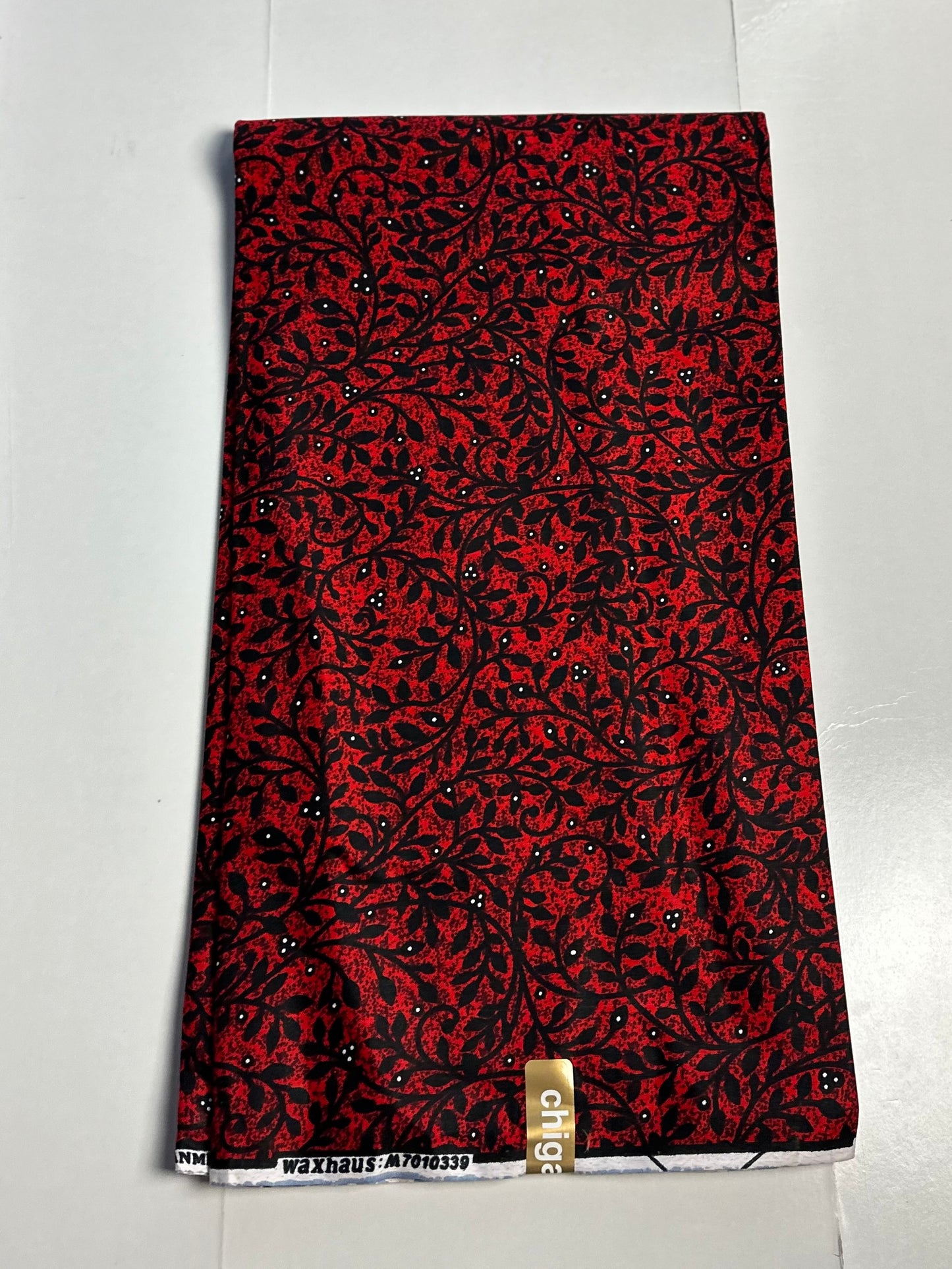 African Print Fabric, Ankara - Red Fabric