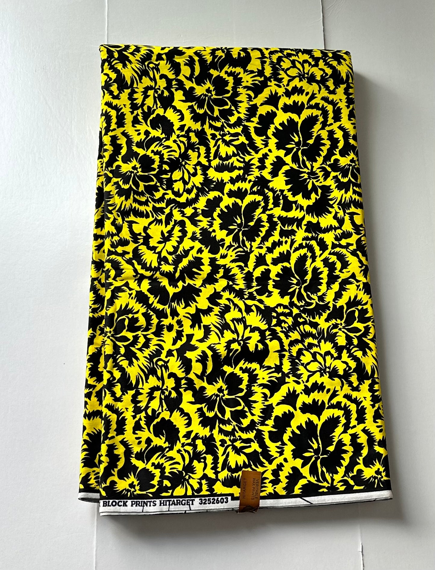 African Print Fabric, Ankara - Yellow Fabric