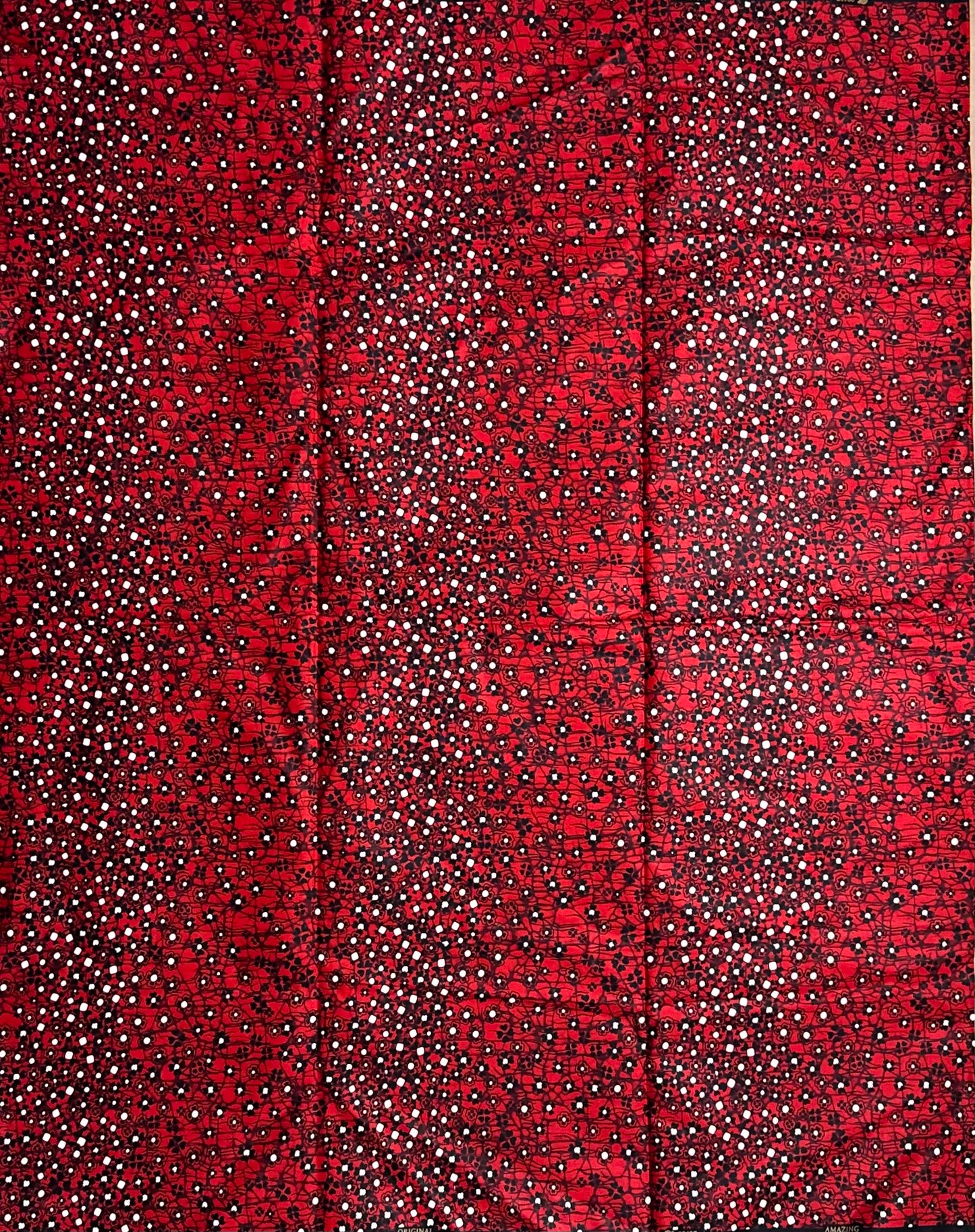 African Print Fabric, Ankara - Red Fabric