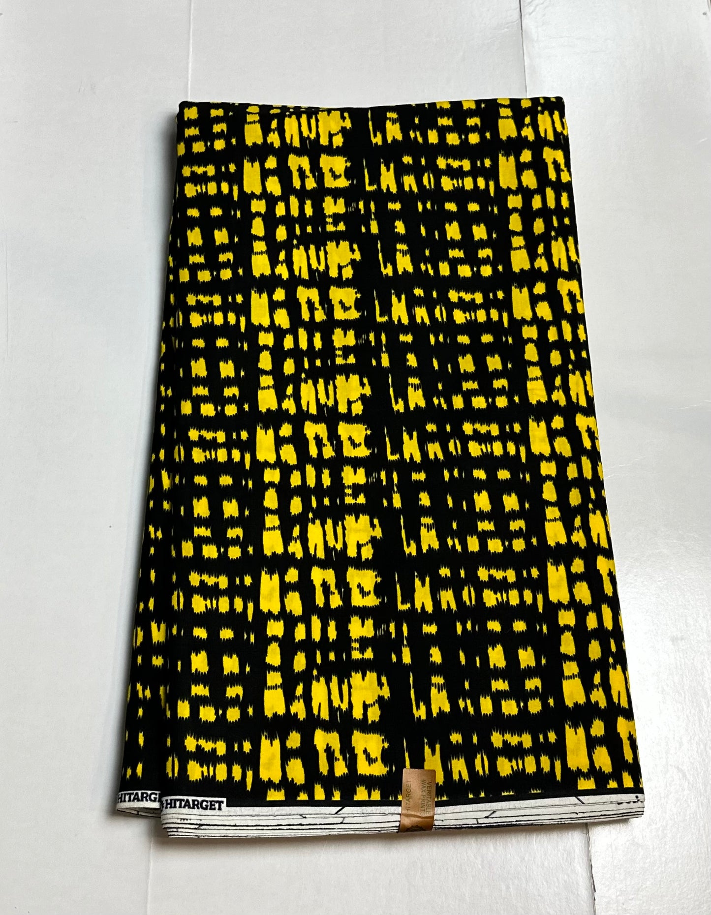 African Print Fabric, Ankara - Yellow Fabric