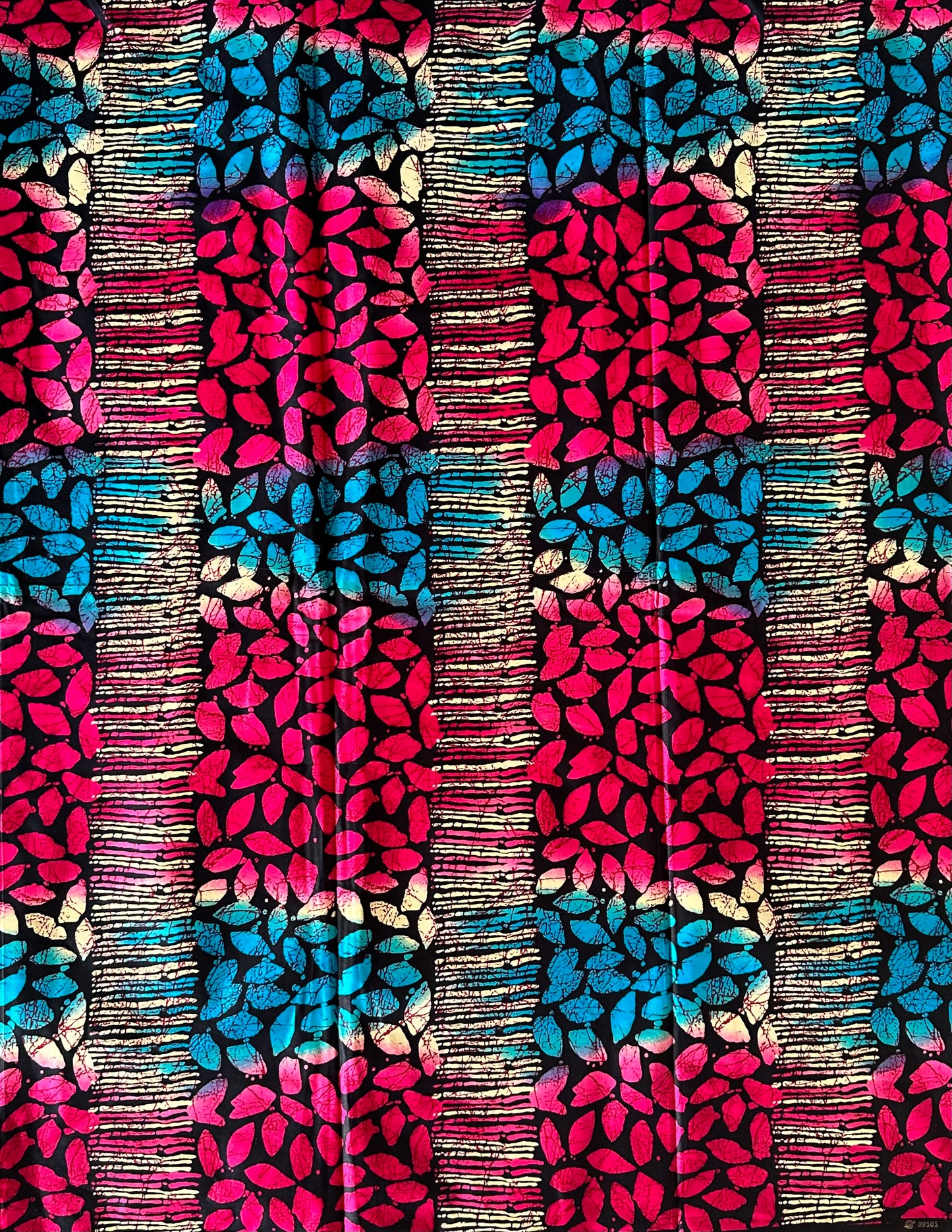 African Print Fabric, Pink, Blue Ankara Fabric